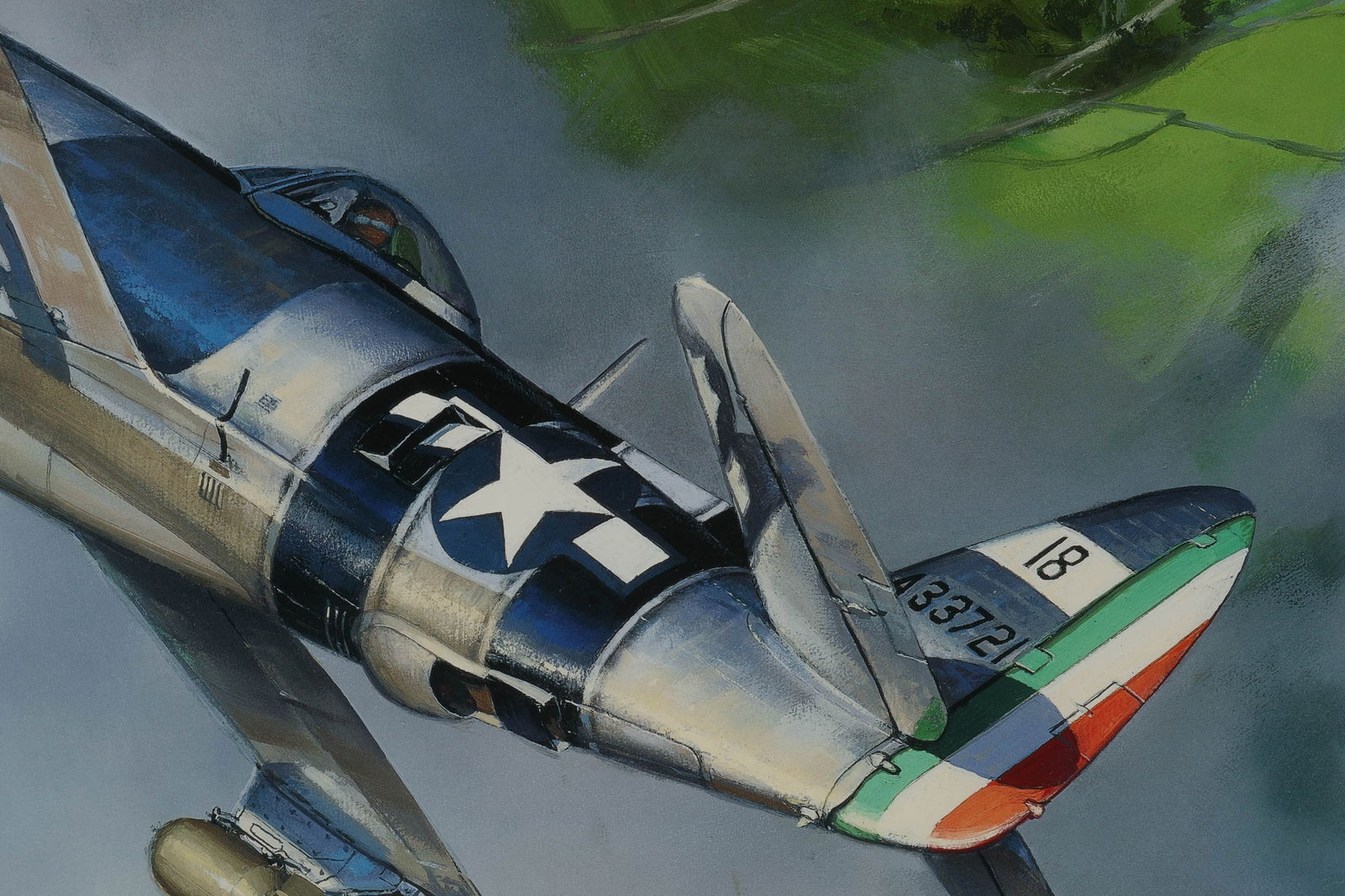 Jack Fellows Strike Aztec Eagles War Print SIGNED - 2