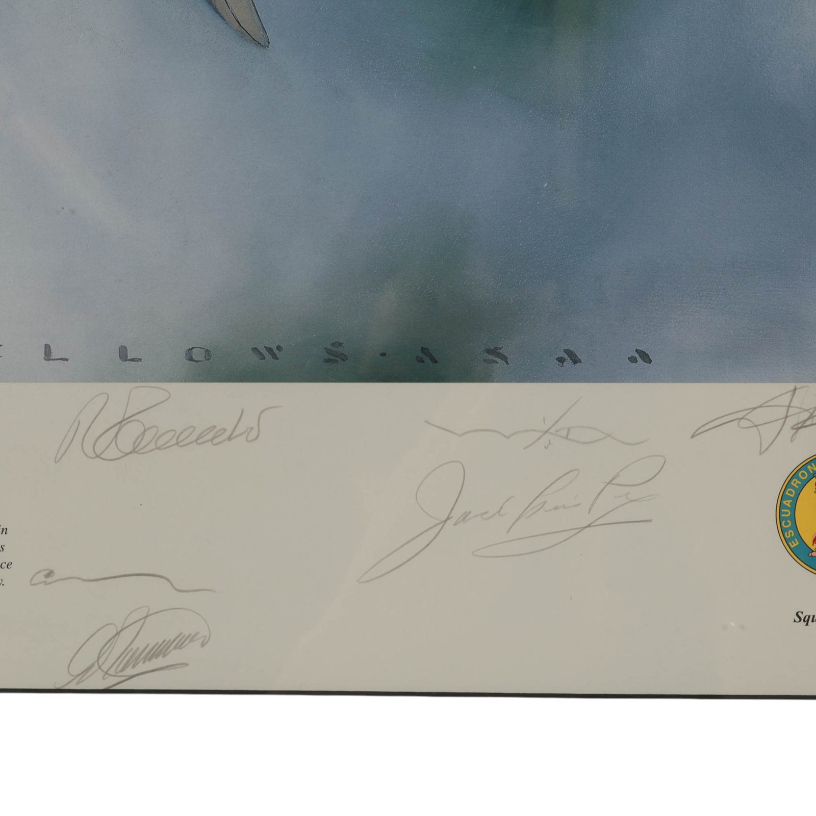 Jack Fellows Strike Aztec Eagles War Print SIGNED - 4