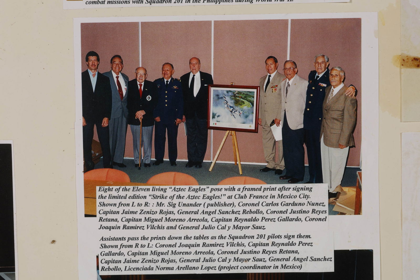 Jack Fellows Strike Aztec Eagles War Print SIGNED - 7