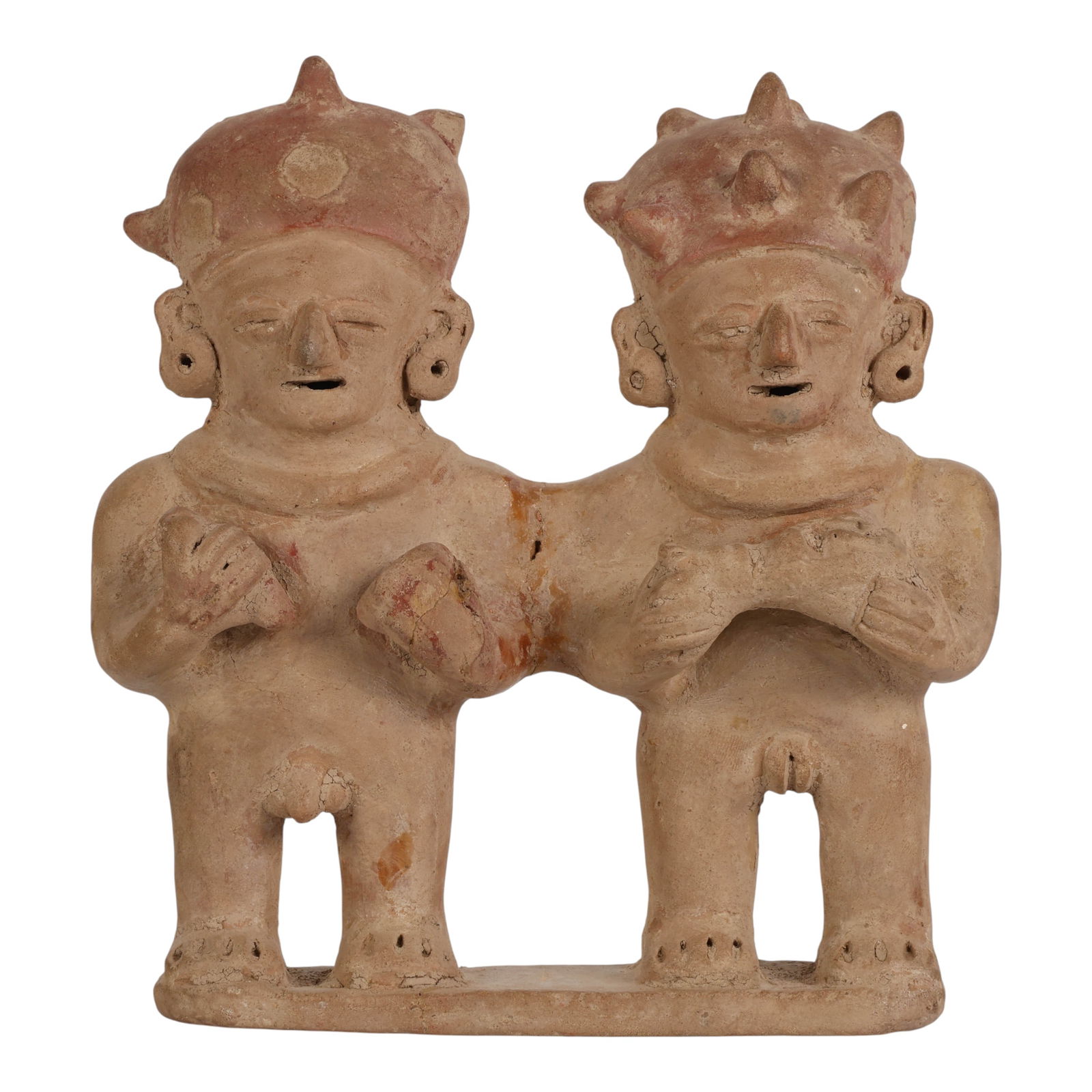 Pre-Columbian Style Ceramic Husband & Wife Figure (1 of 7)