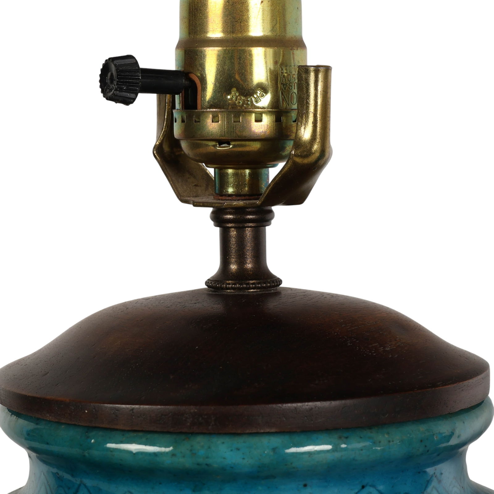 Chinese Turquoise Porcelain 5 Toed Dragon Lamps PR (1 of 7)