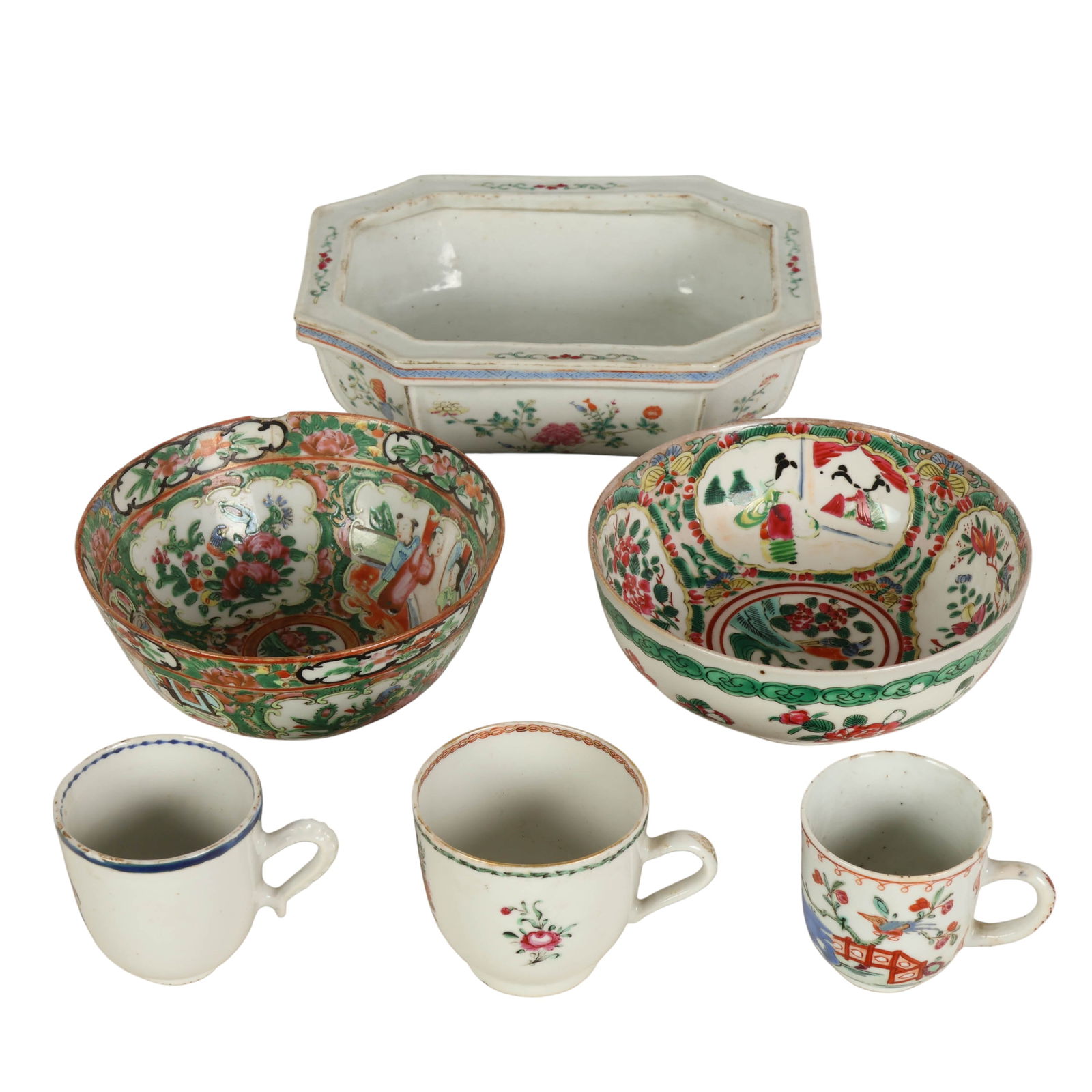 Chinese Export Famille Rose and Medallion 6pc LOT (1 of 7)