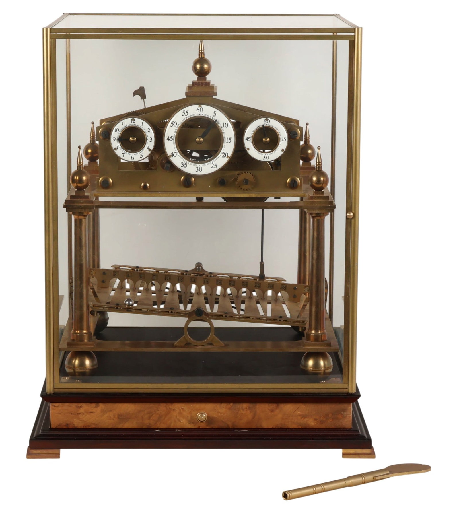 French Congreve Style Rolling Ball Skeleton Clock (1 of 8)