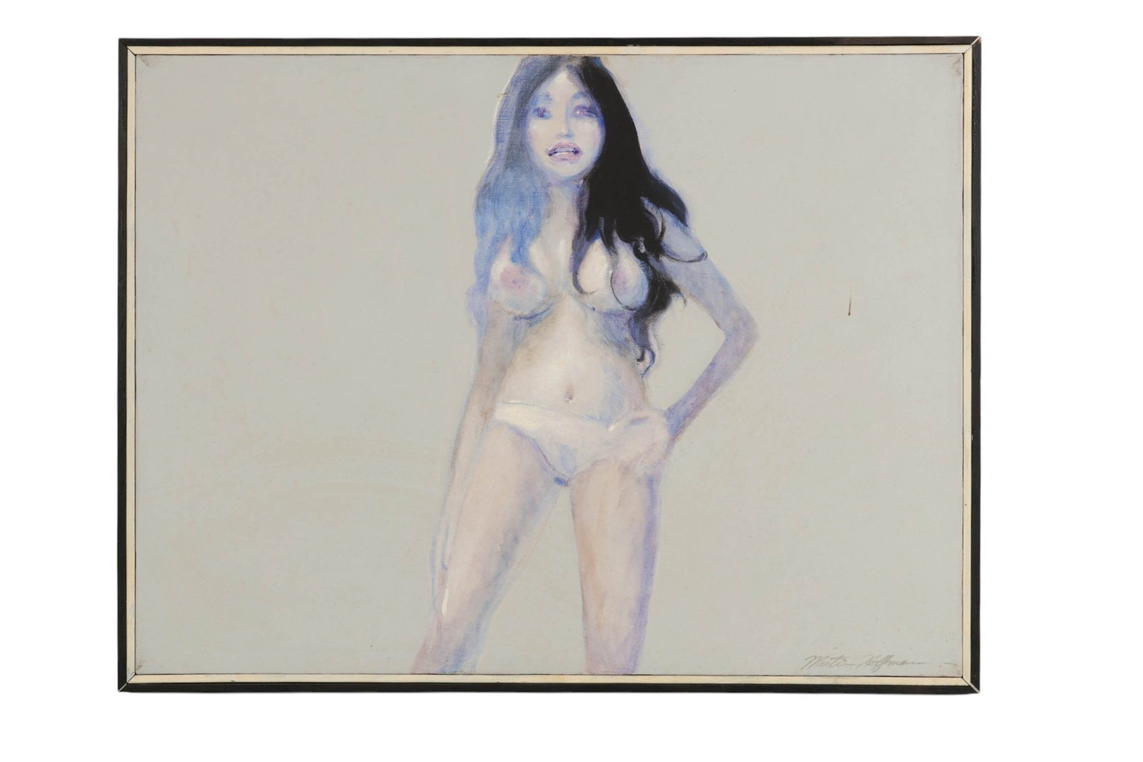 Martin Hoffman 1935-2013 Nude Female Oil Painting (1 of 6)