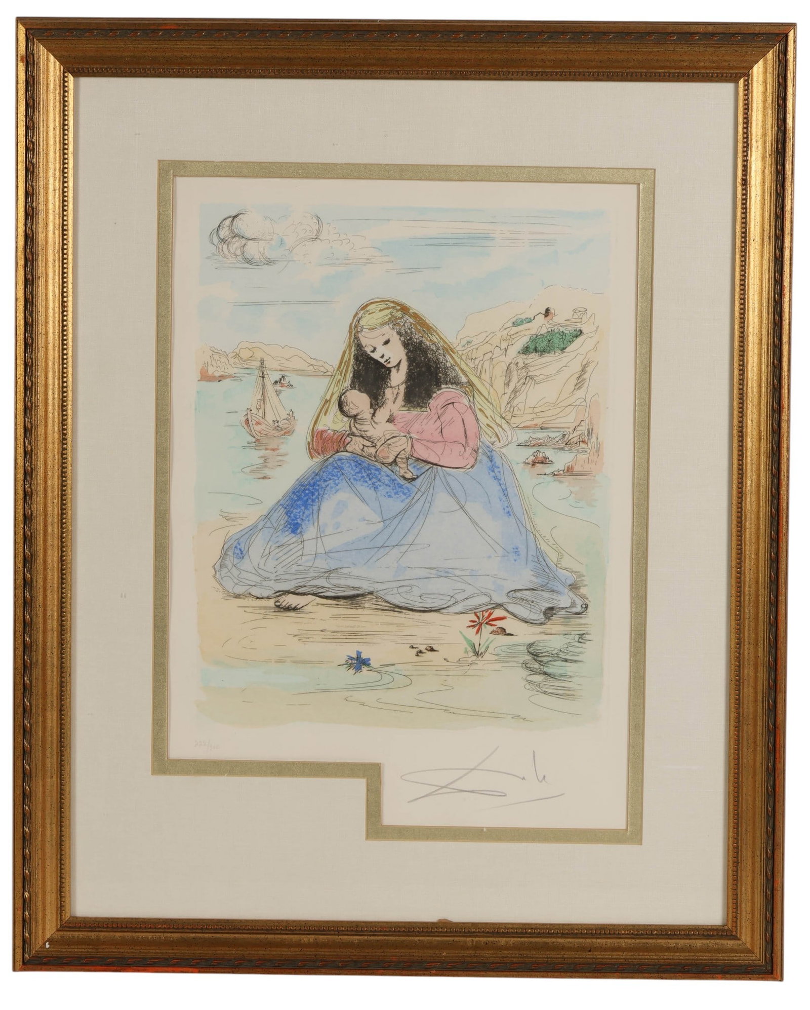 Salvador Dali 1904-1989 Madonna Litho LE SIGNED (1 of 7)