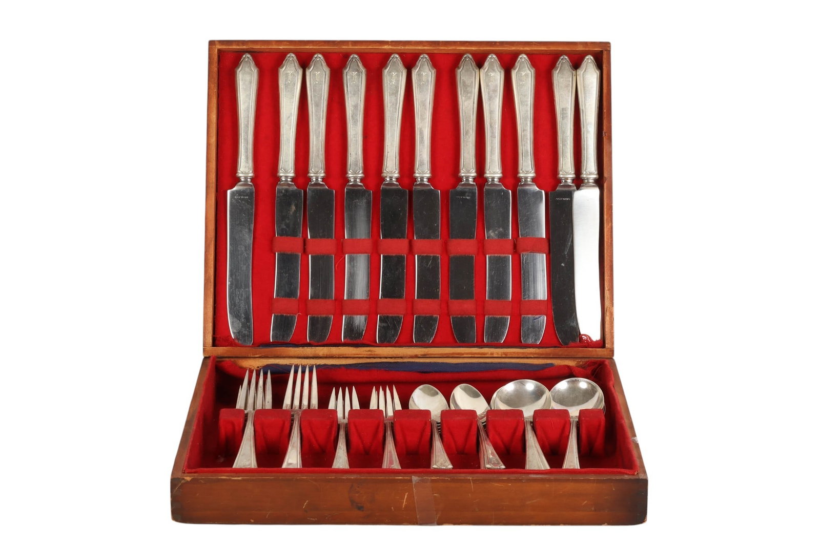 Antique Sterling Silver Flatware 59pc. SET 1,790g. (1 of 7)