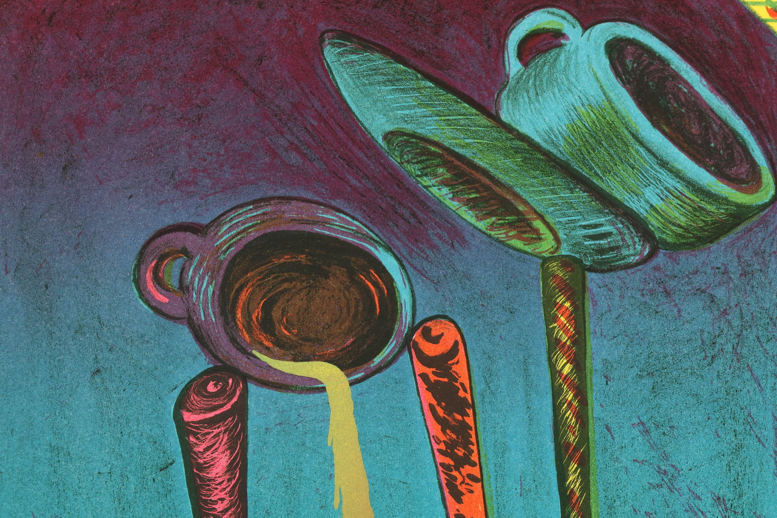 Phyllis Bramson b.1941 Balanced Lithograph SIGNED - 2