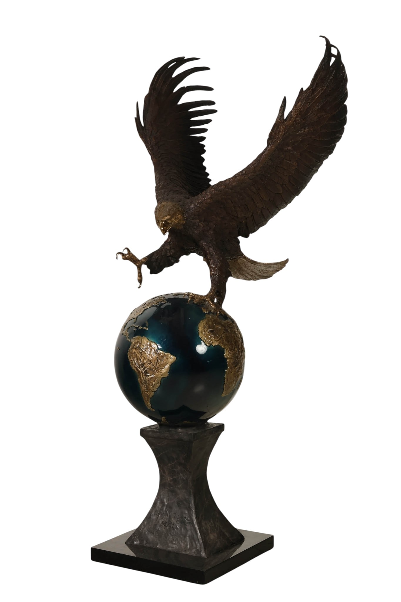 Lorenzo Ghiglieri 1931-2020 Eagle and Earth Bronze (1 of 7)