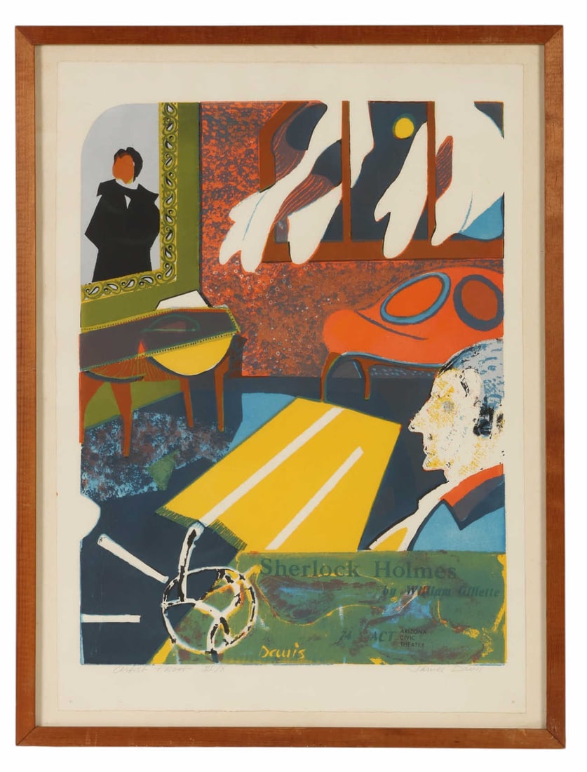 James G Davis 1931-2016 Lithograph Poster SIGNED (1 of 7)
