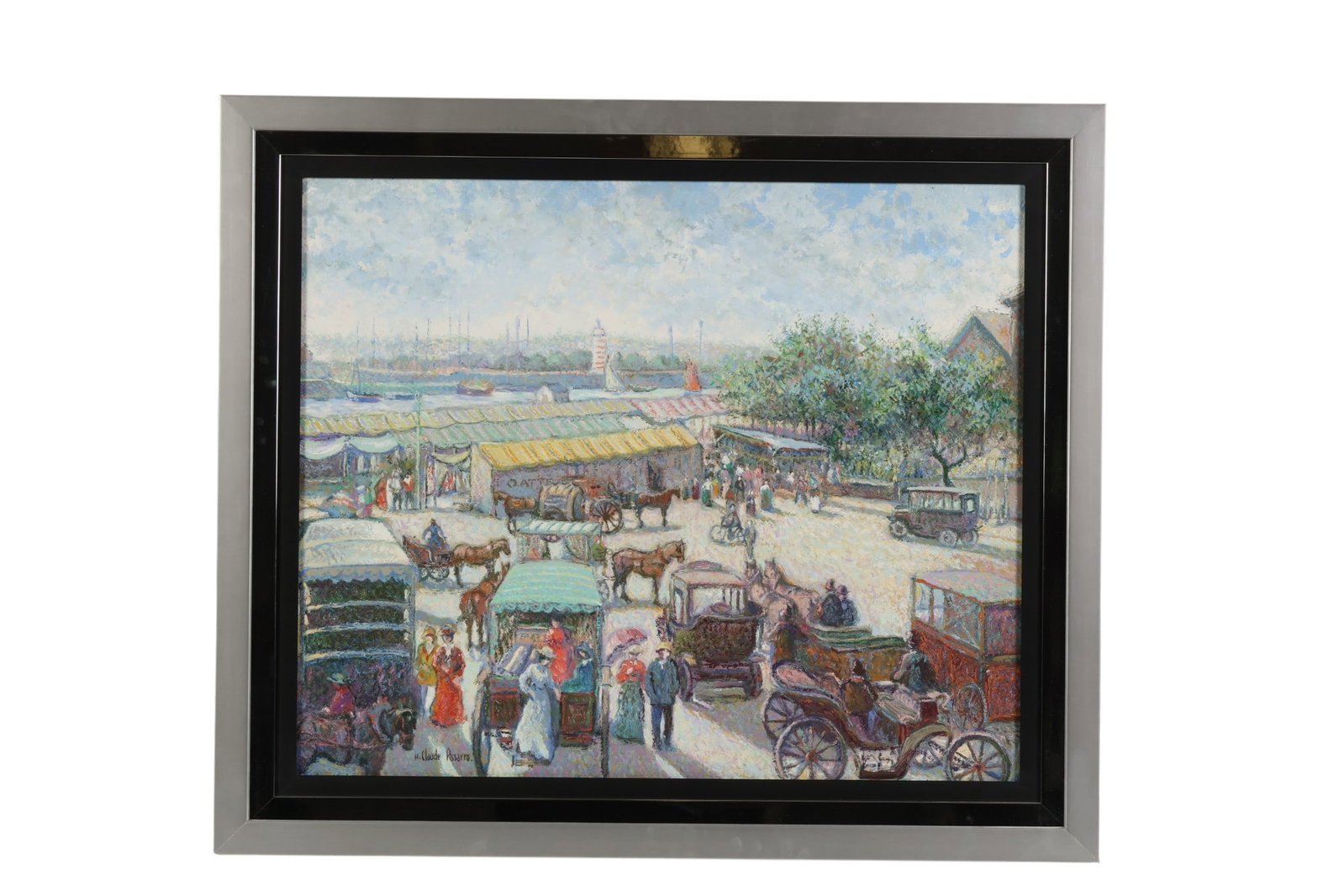 Hugh Claude Pissarro b1935 Parisian Scene Painting (1 of 7)