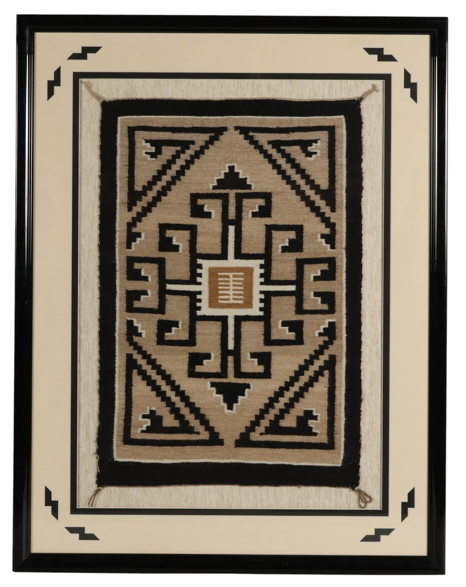 Navajo Style Woven Geometric Textile Wall Hanging (1 of 6)