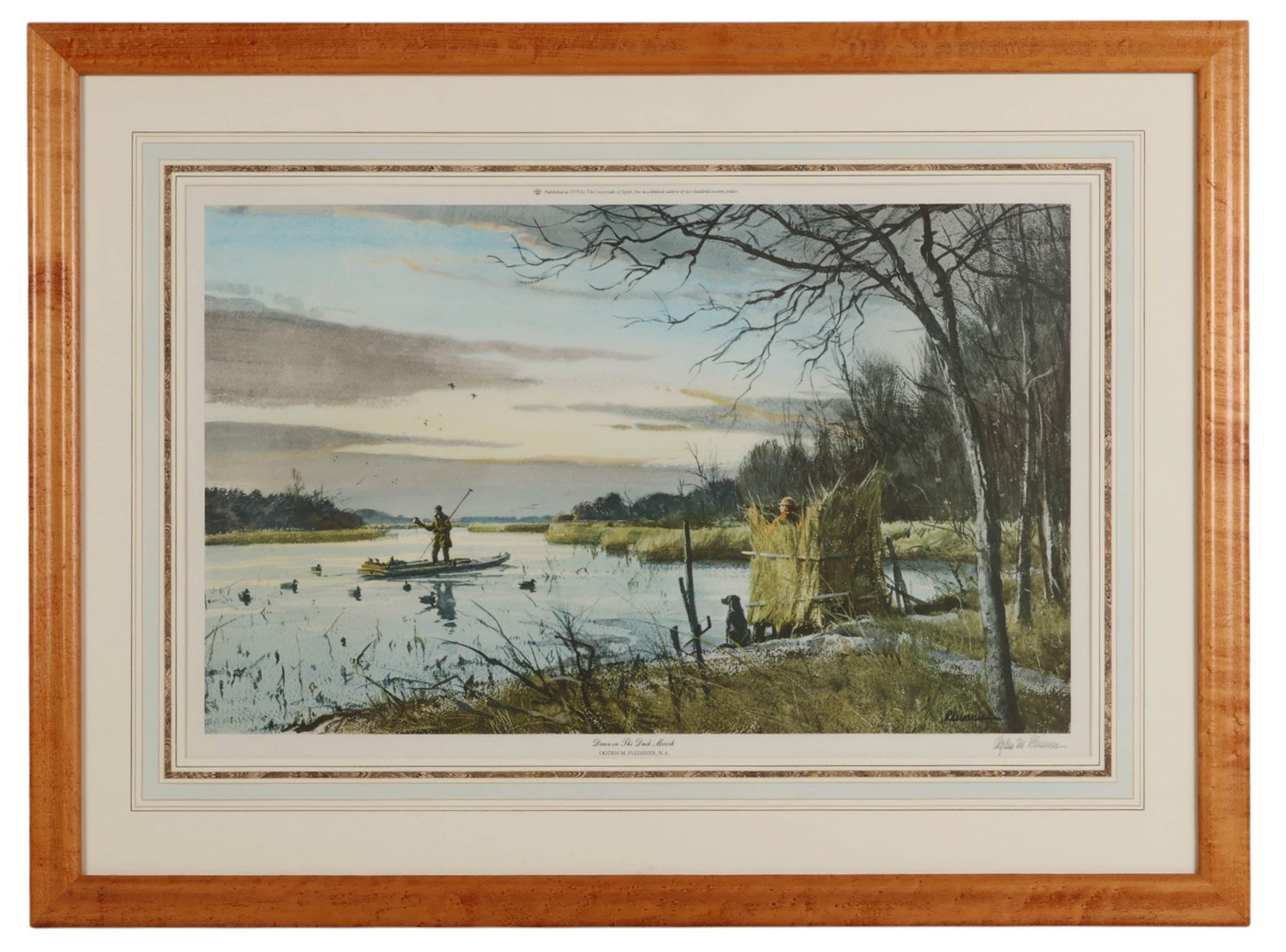 Ogden Pleissner 1905-1983 Duck Hunter Litho SIGNED (1 of 8)