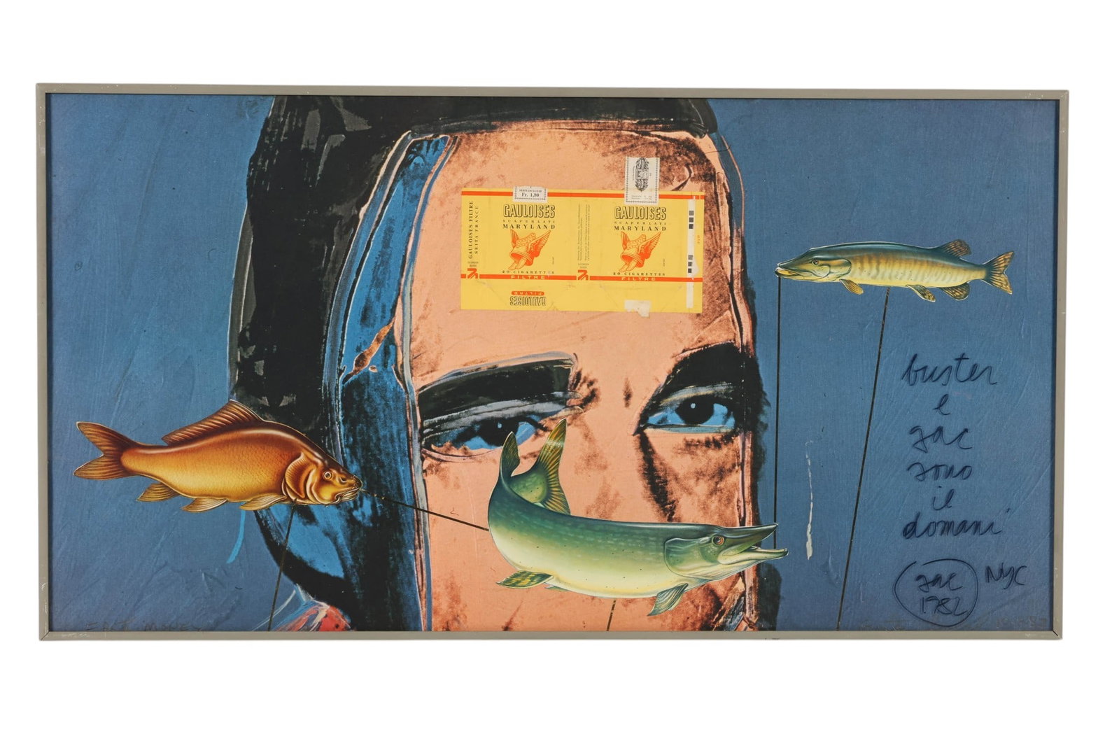 Buster Cleveland 1943-1998 Surreal Fish Collage (1 of 6)