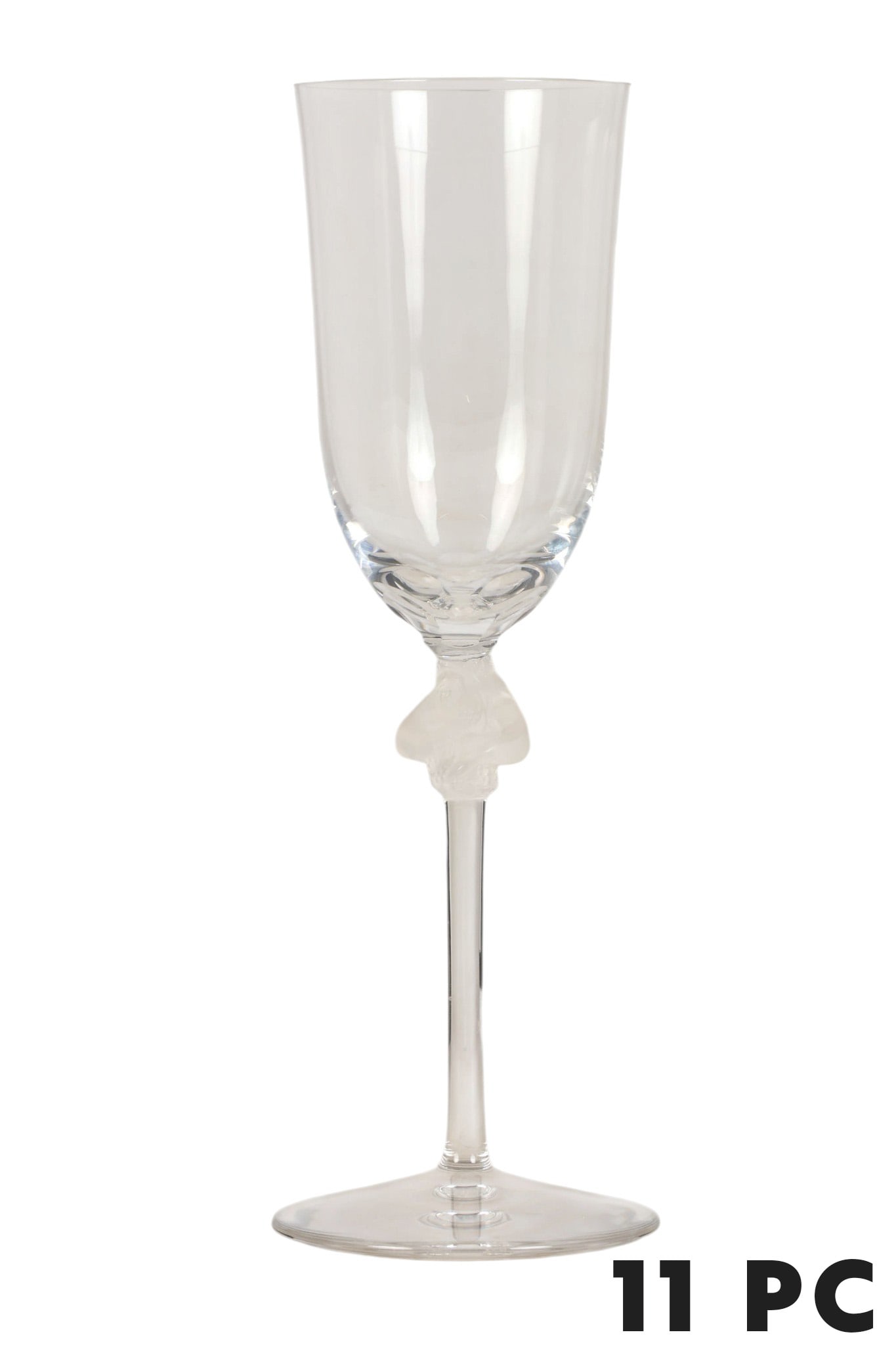 Lalique French Crystal "Roxanne" Stemware 11pc SET (1 of 6)