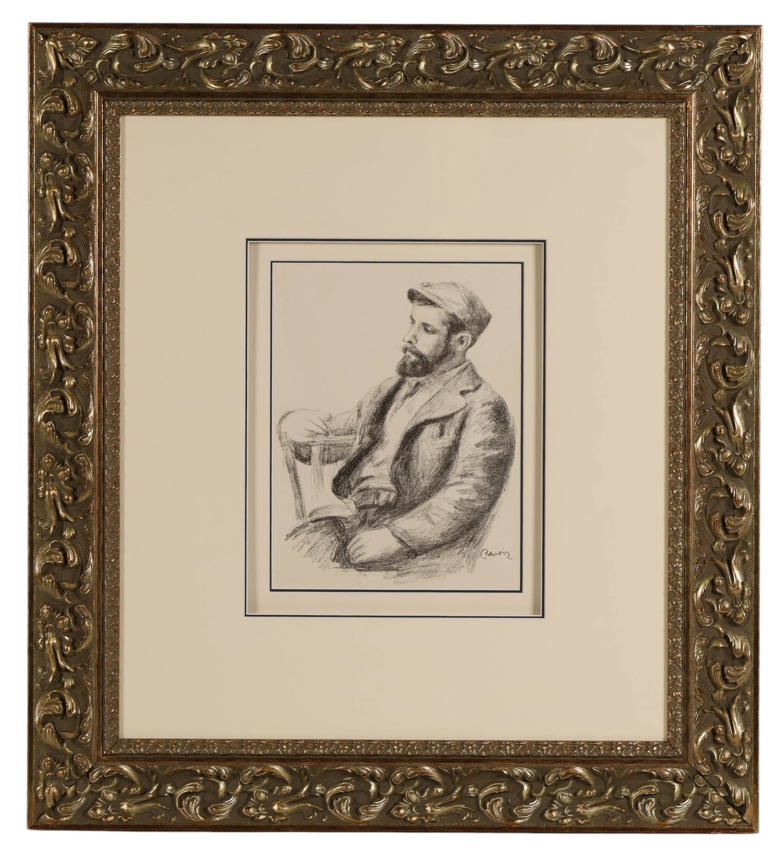 Portrait of Vultar Etching after Renoir 1841-1919 (1 of 6)