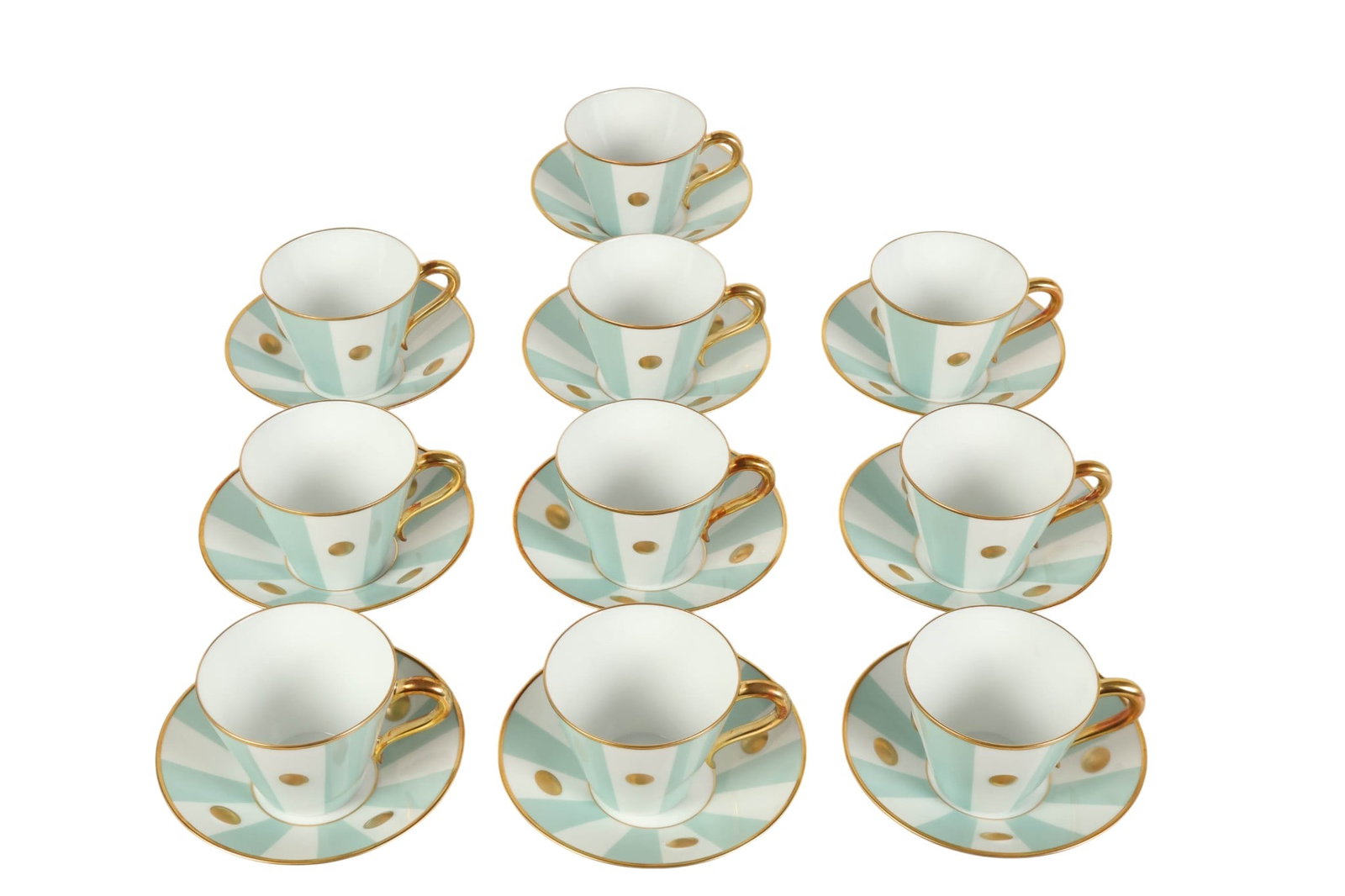 Bernardaud Limoges Porcelain Lipari Green 20pc LOT (1 of 7)