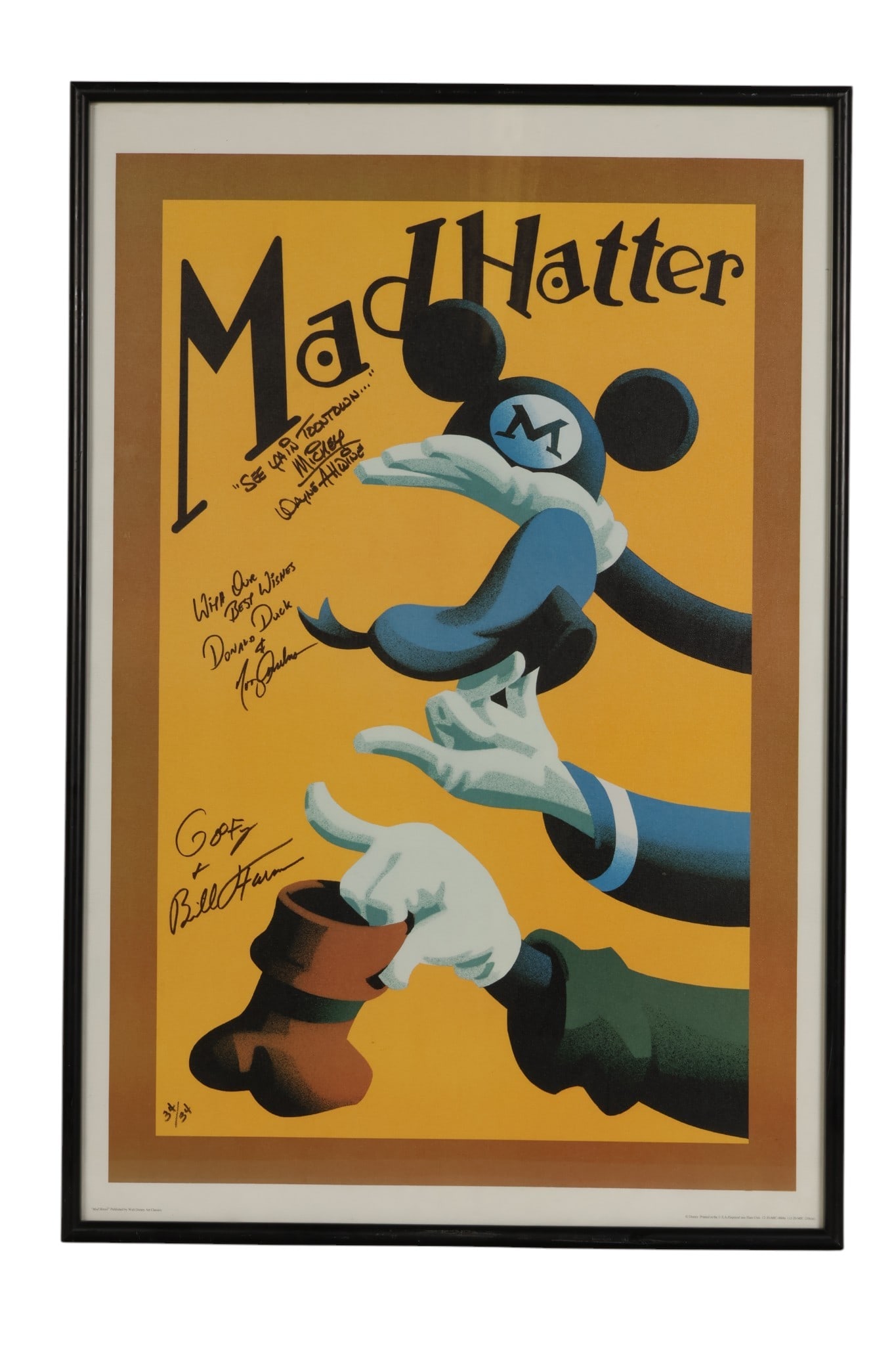 Disney MadHatter Souvenir Shop Giclee Print SIGNED (1 of 8)