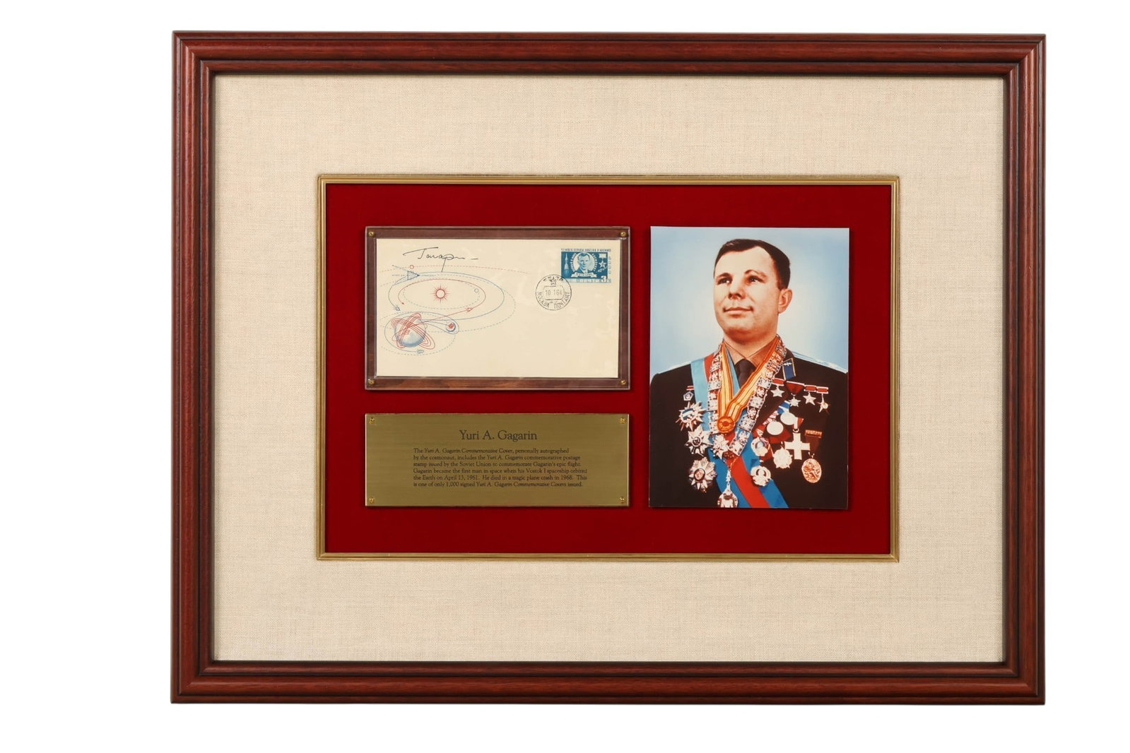 Yuri Gagarin Commemorative First Day Cover Display (1 of 7)
