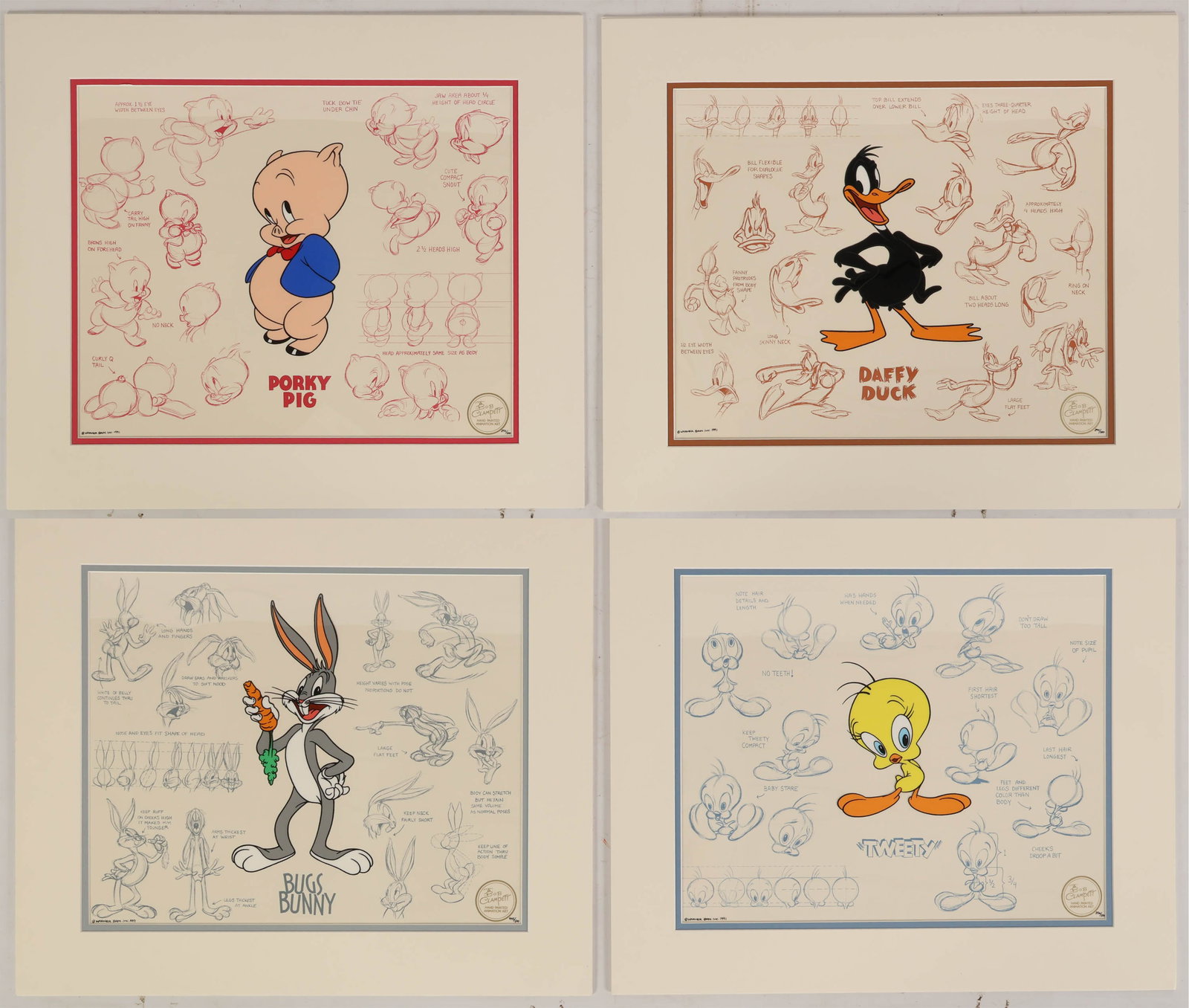 Warner Bros & Bob Clampett 1991 Animation Cel LOT (1 of 10)