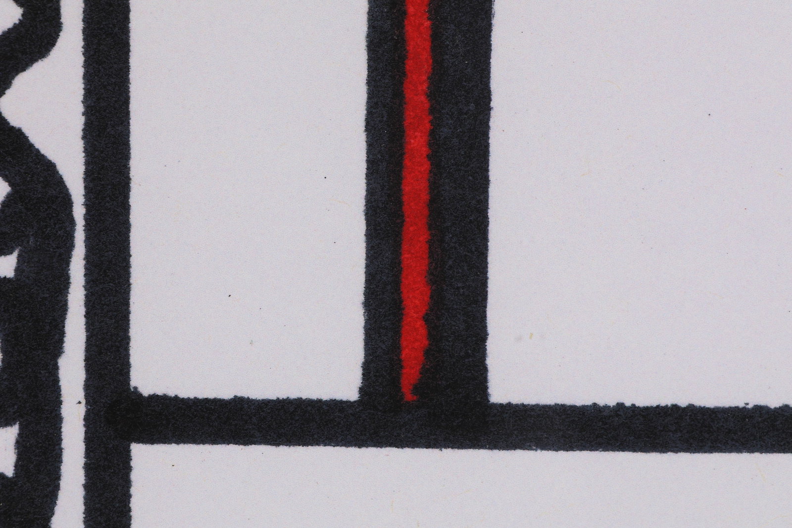 Abstract Black White Composition Lithograph SIGNED - 3
