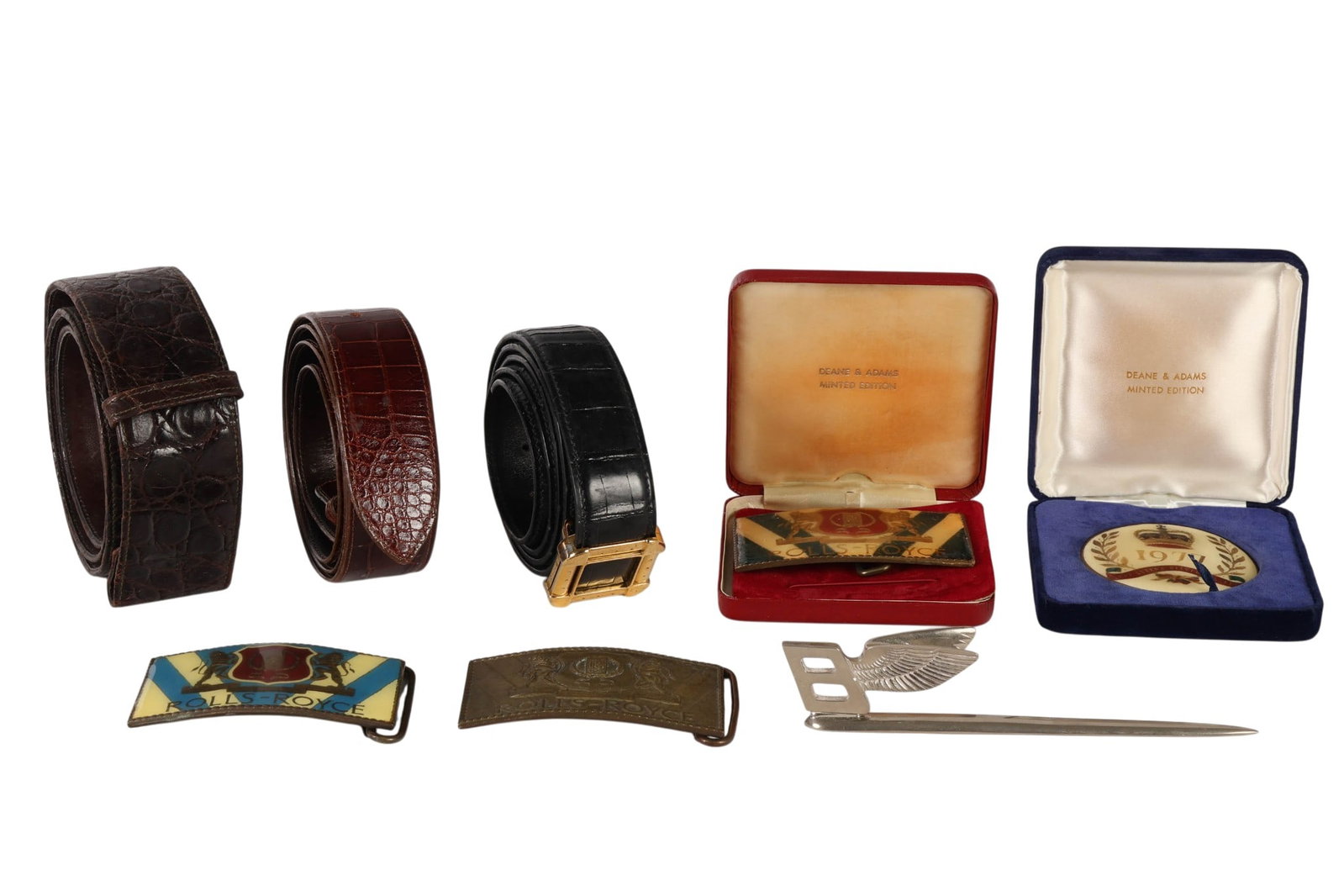 Rolls Royce Bentley Belt Buckle and More 8pc LOT (1 of 7)