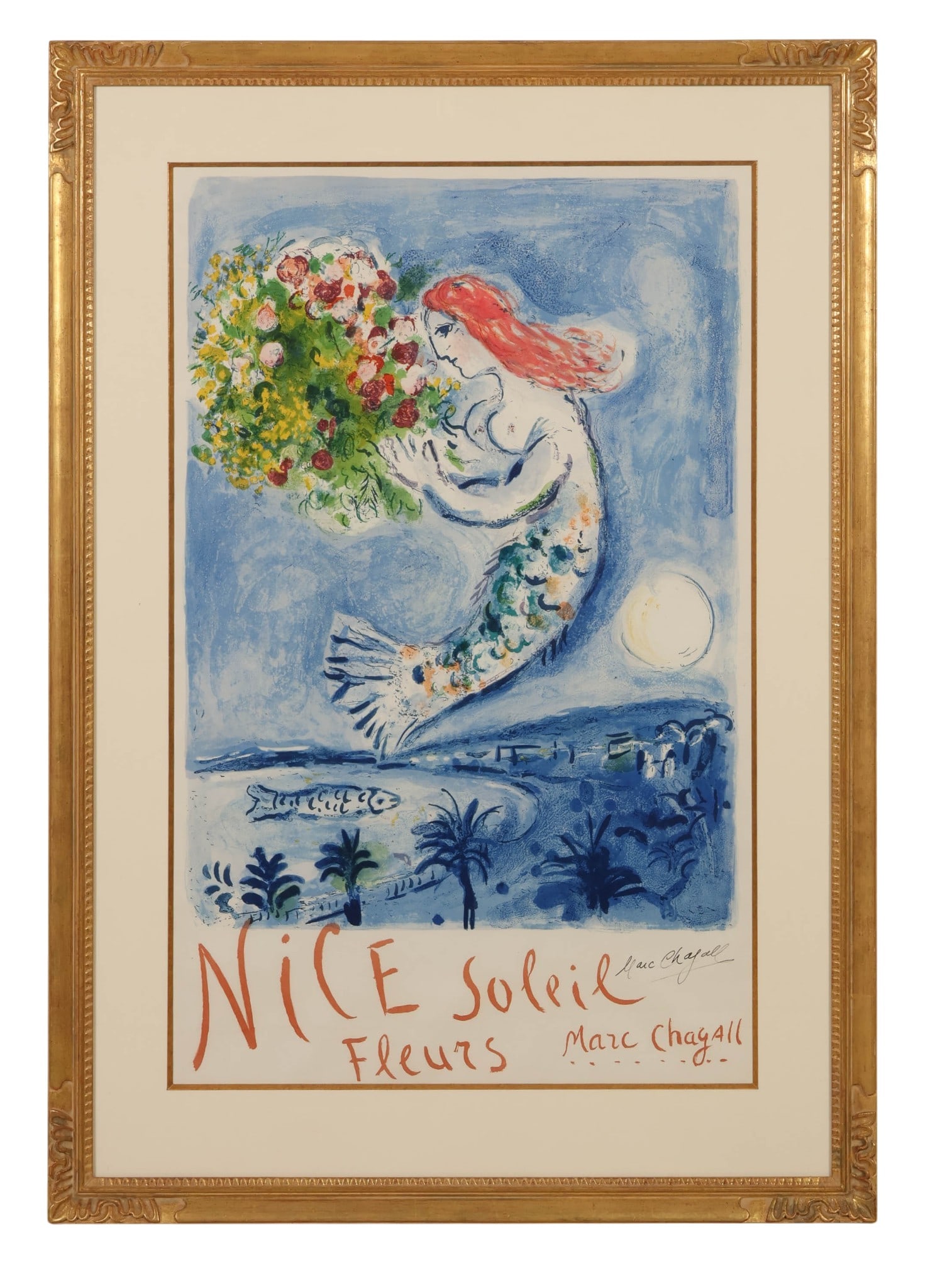 Marc Chagall 1887-1985 Nice Flowers Poster SIGNED (1 of 7)