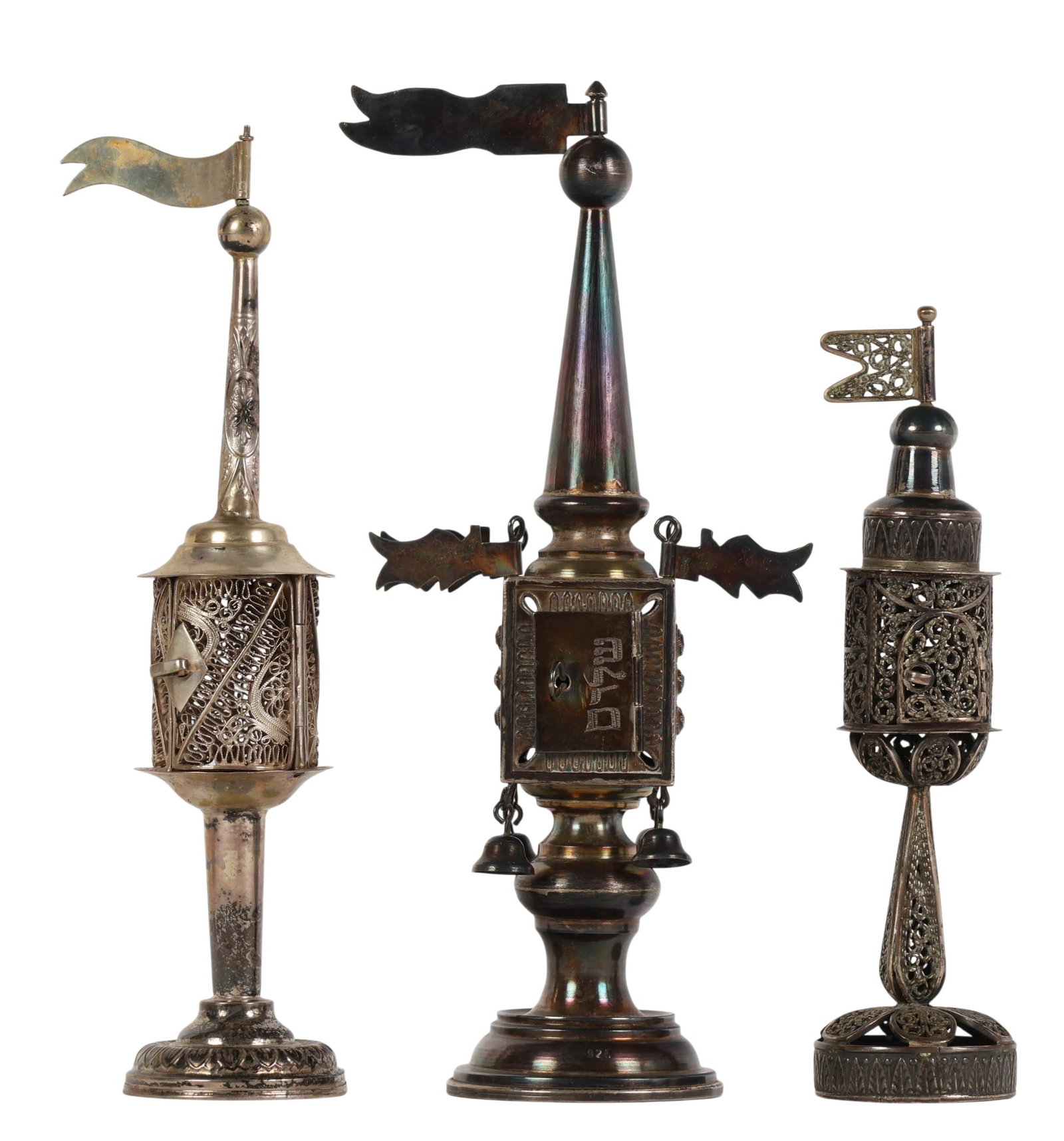 Russian 84 Silver & Sterling Besamin Spice Towers (1 of 7)
