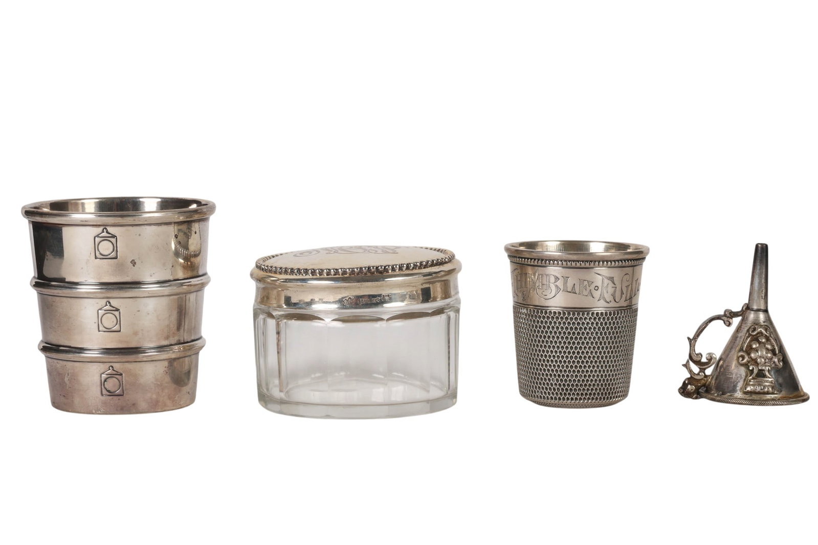 Sterling Silver Serving and Vanity Items 12pc. LOT - 4