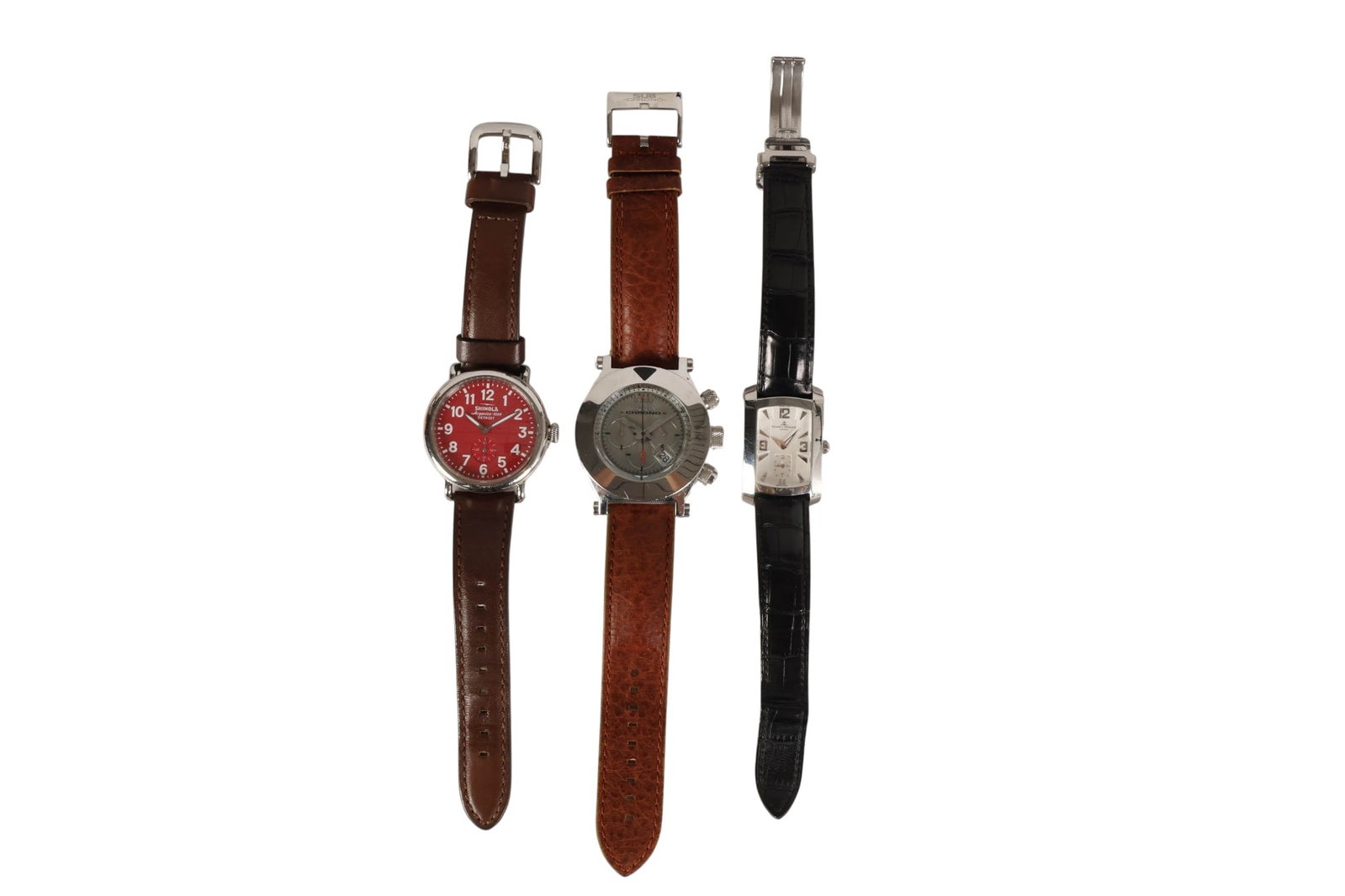 Baume & Mercier, Sub Chrono, and Shinola Watch LOT (1 of 8)