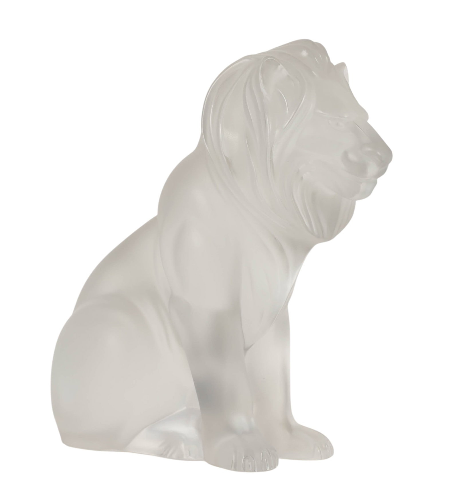 Lalique France Crystal Bamara Lion Sculpture (1 of 7)