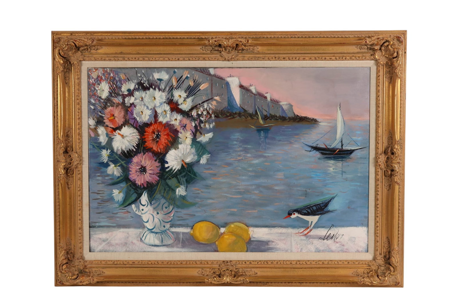 Charles Levier 1920-2003 Sails Seascape Painting (1 of 6)
