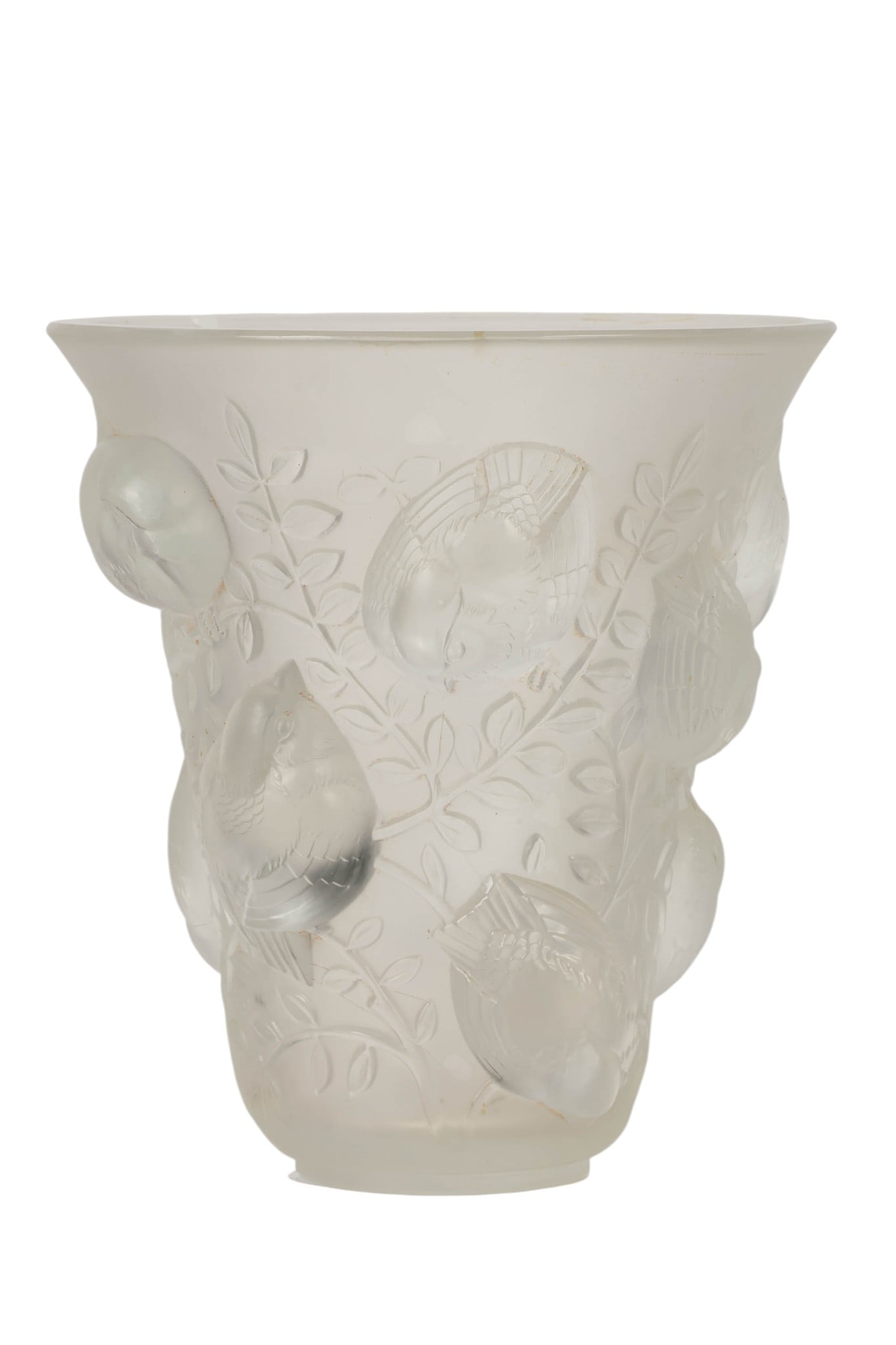 Lalique St Francois Songbird and Vine Relief Vase (1 of 6)