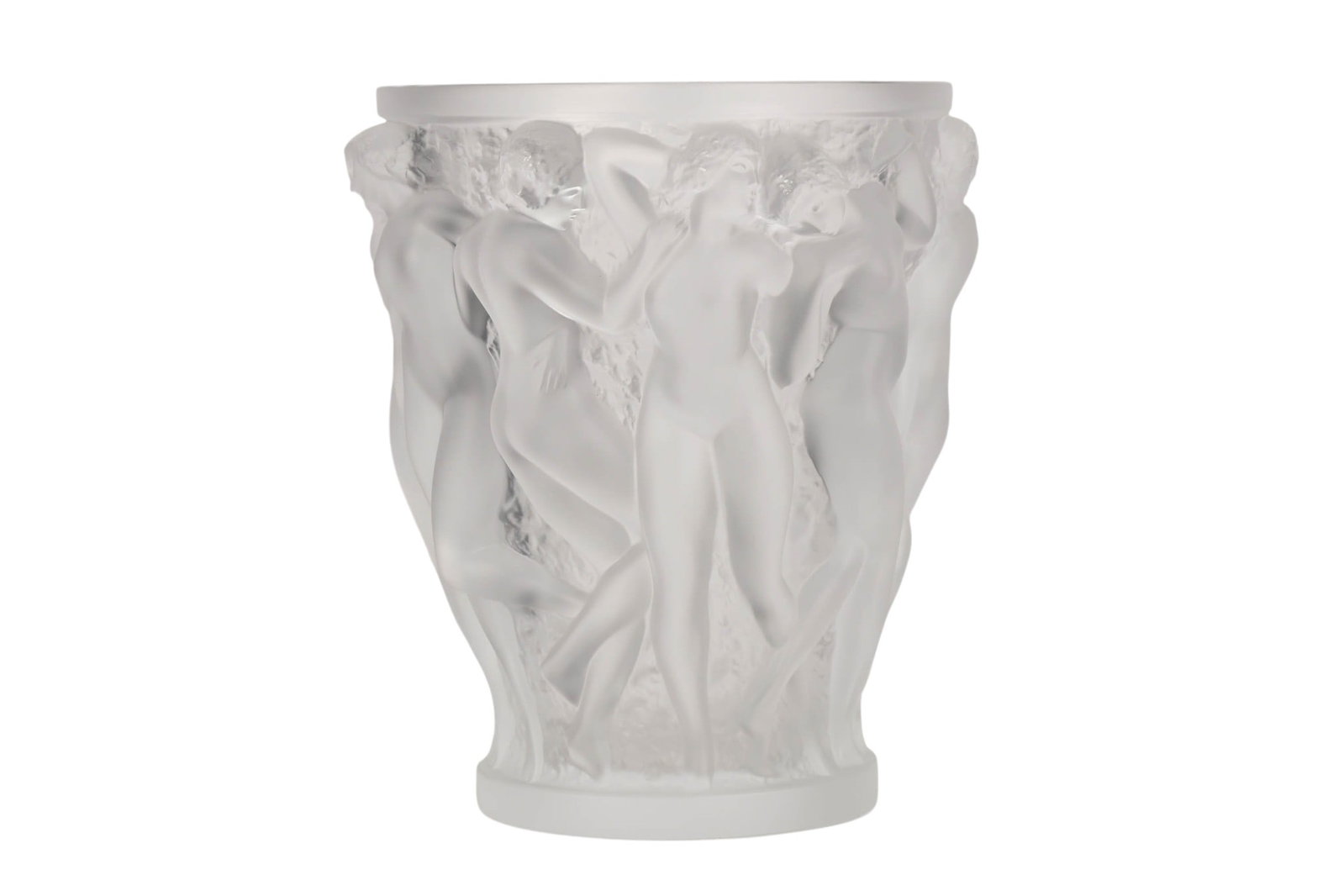 Lalique French Crystal Nude Woman Bacchantes Vase (1 of 6)