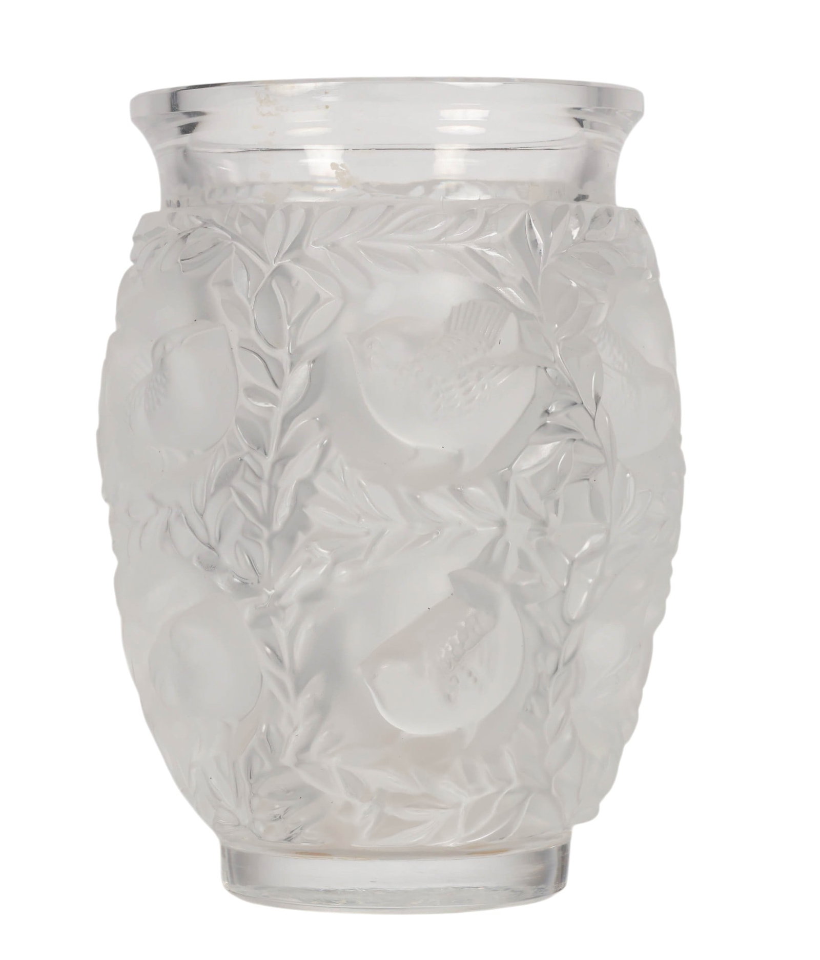 Lalique France Frosted Crystal Bagatelle Bird Vase (1 of 6)