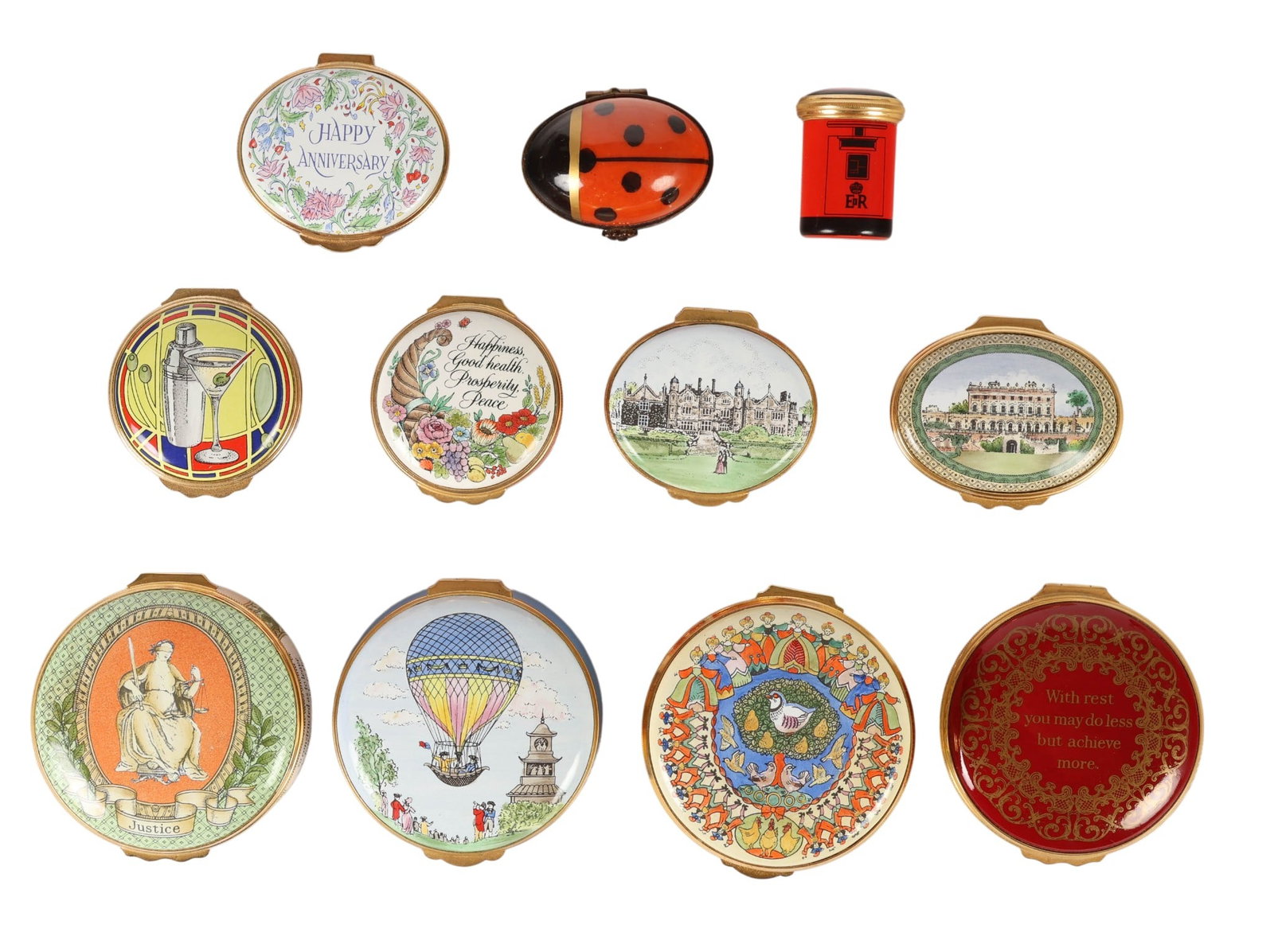 English Crummles Halcyon Enamel Boxes and MORE LOT (1 of 6)