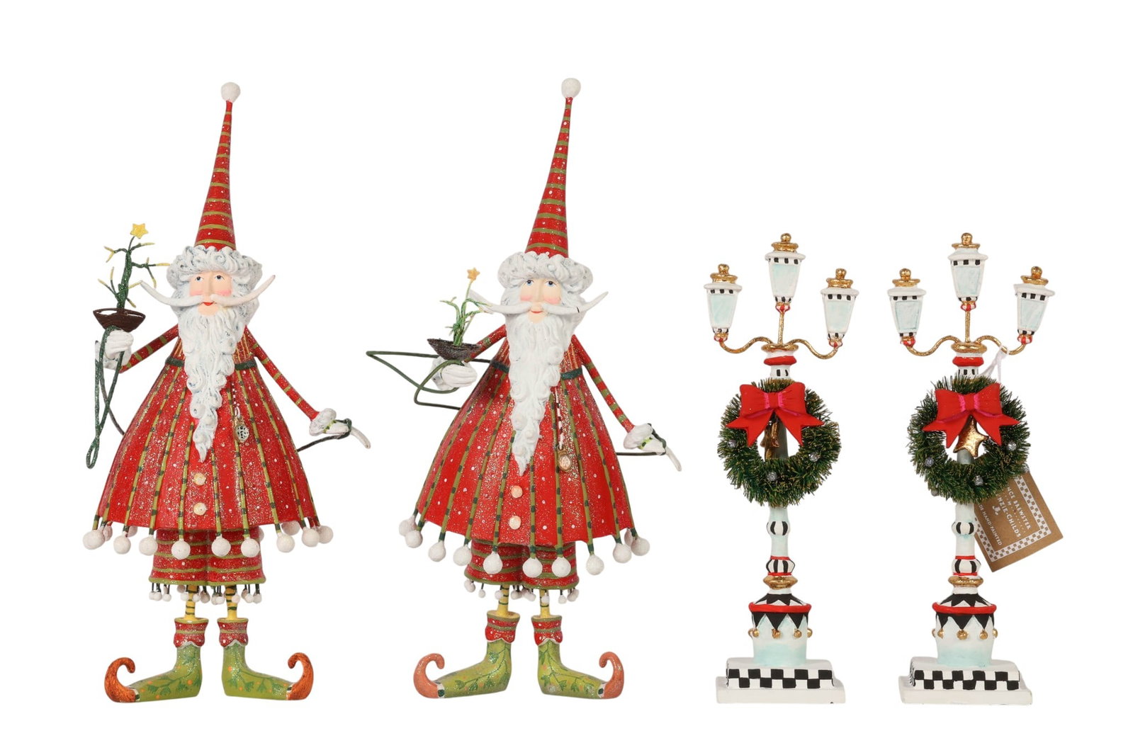 MacKenzie Childs Figural Christmas Decor 4pc LOT (1 of 6)