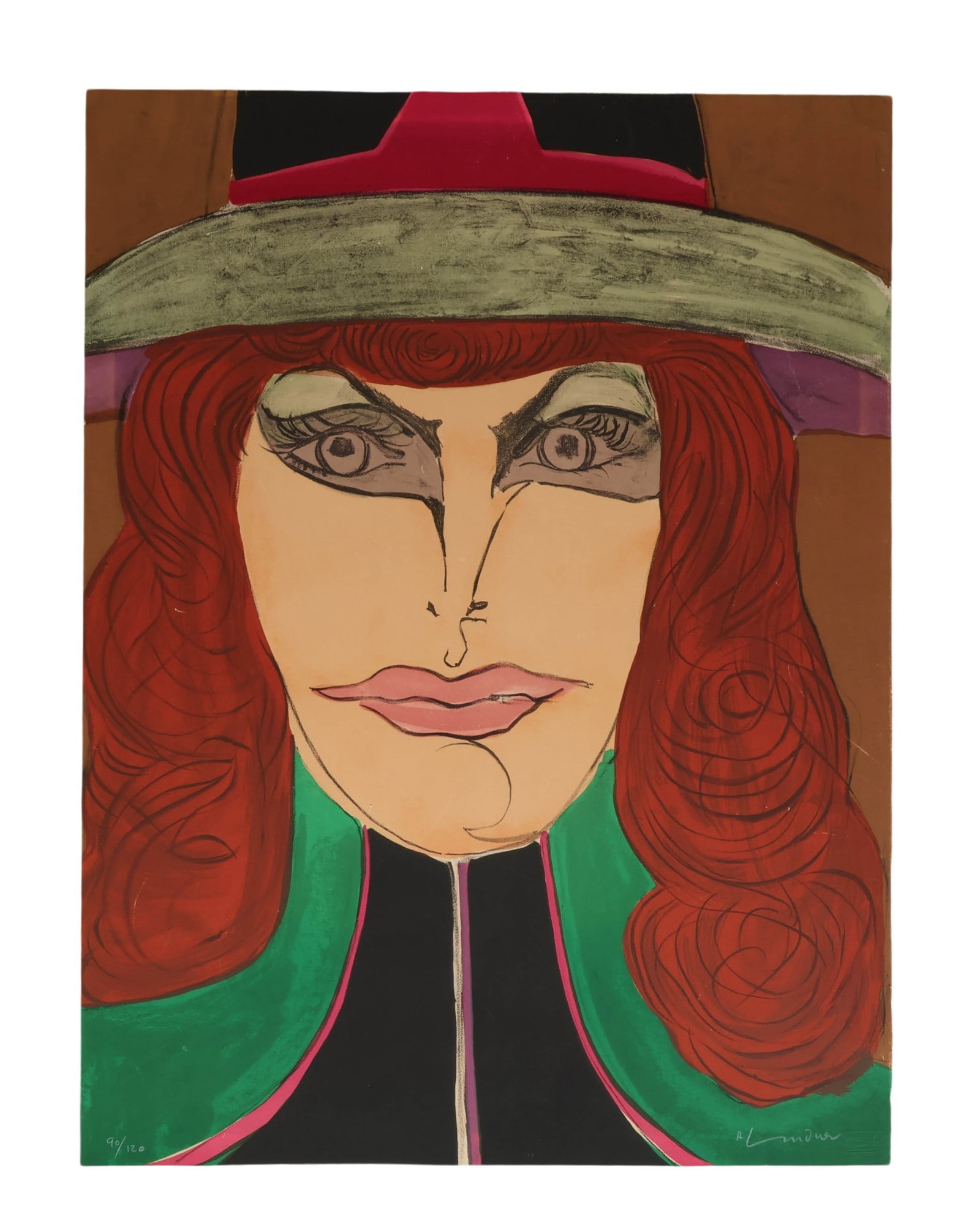 Richard Lindner 1901-1978 Red Head LE Litho SIGNED (1 of 5)