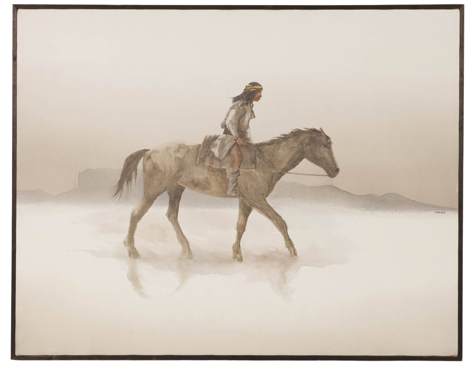 John Pace 1930-2006 Mounted Native Indian Painting (1 of 6)