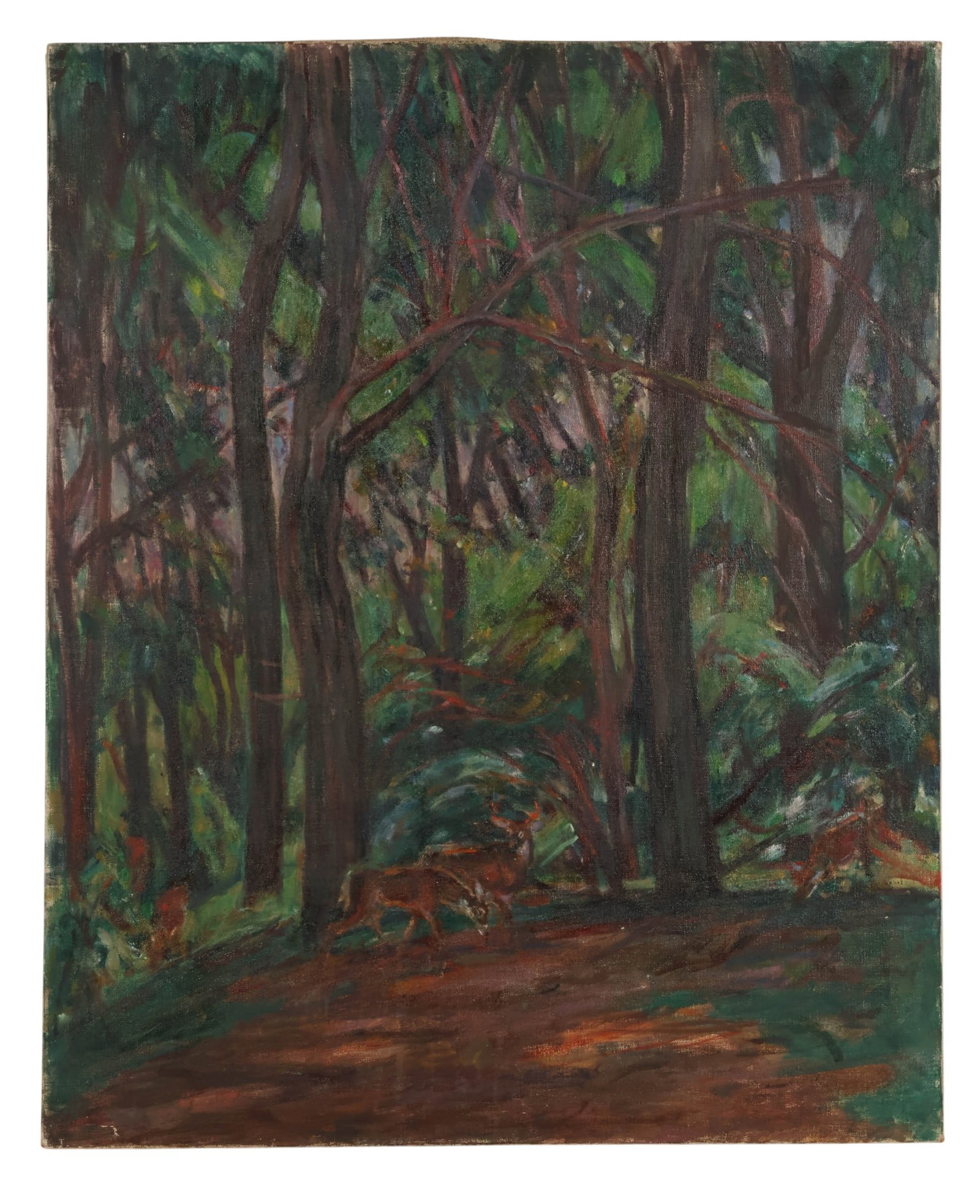 Louis Ritman 1889-1963 Forrest Landscape Painting (1 of 8)