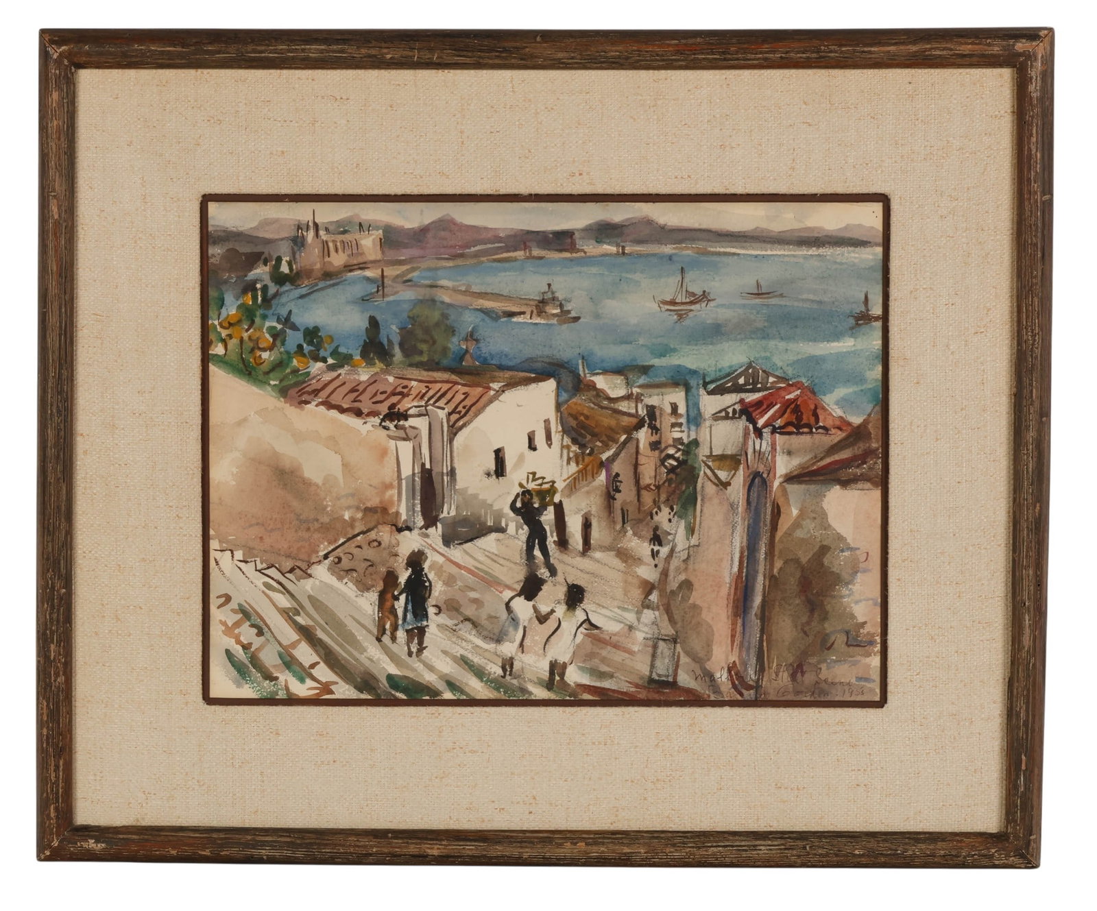 Basia Gordon b.1938 Watercolor Landscape Painting (1 of 6)