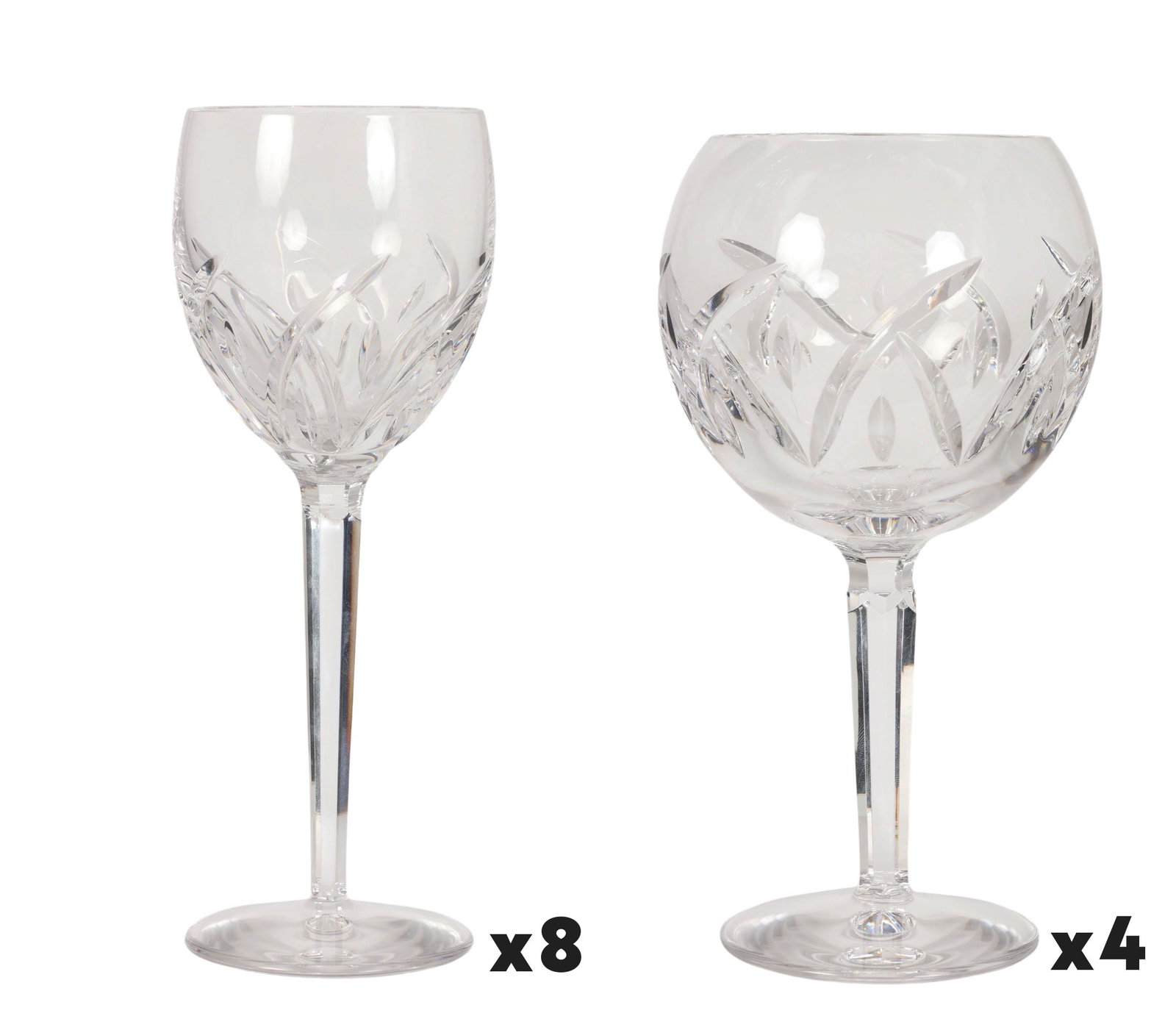 Waterford Irish Crystal Lucerne Stemware 12pc LOT (1 of 7)