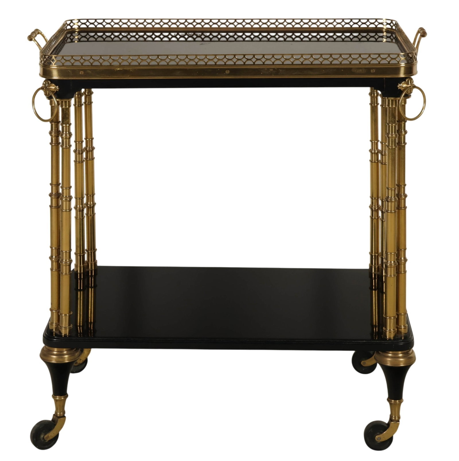 Scully & Scully Regency Brass & Black Lacquer Bar (1 of 8)