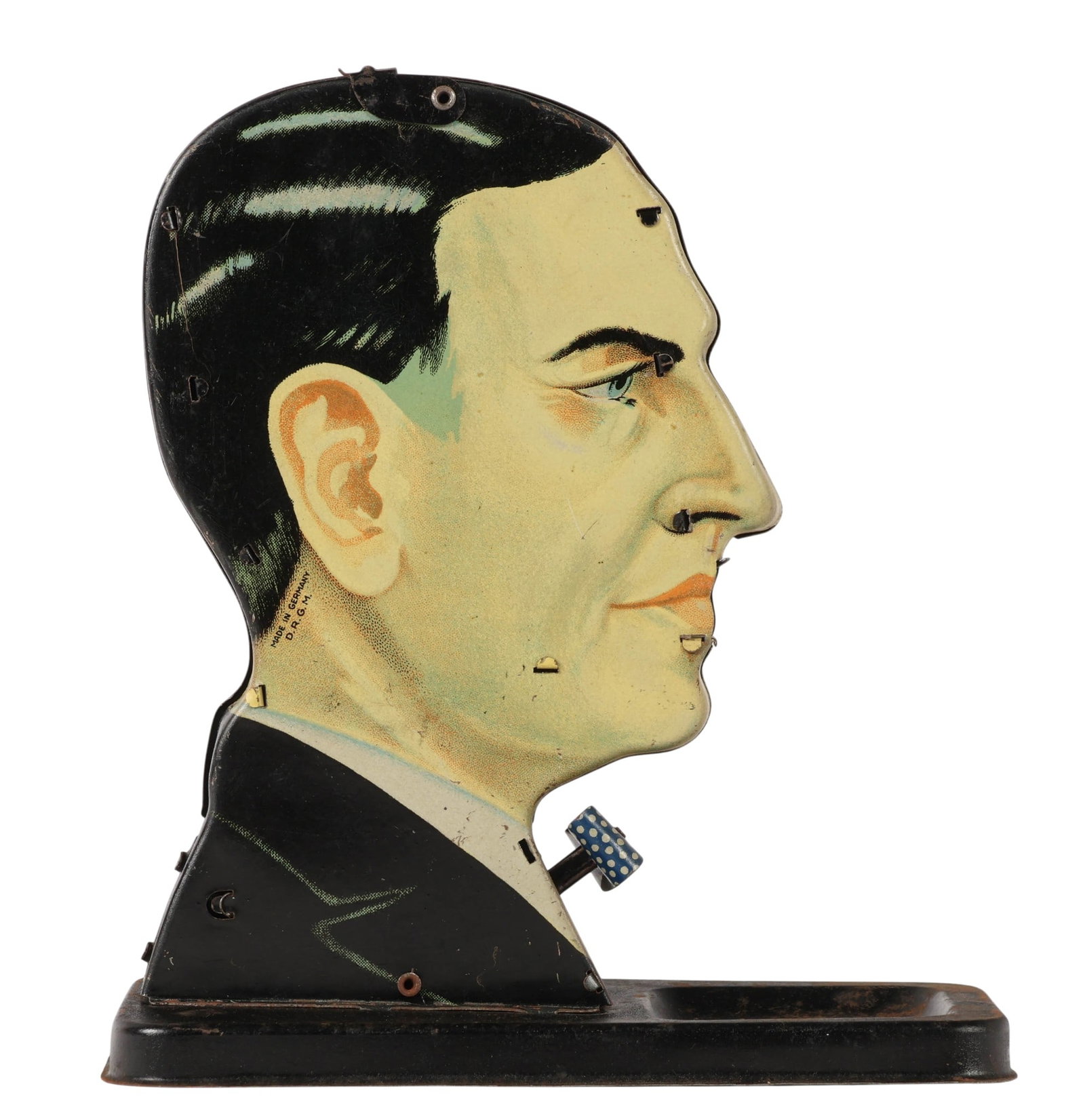 Litho Tin Gentleman Mechanical Cigarette Dispenser (1 of 6)