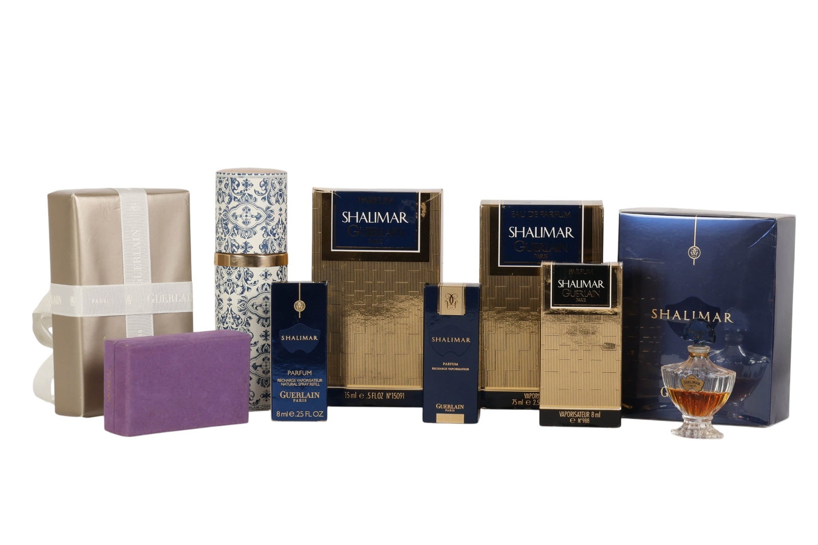 Guerlain Shalimar Perfume Scent Bottles 10pc LOT (1 of 6)