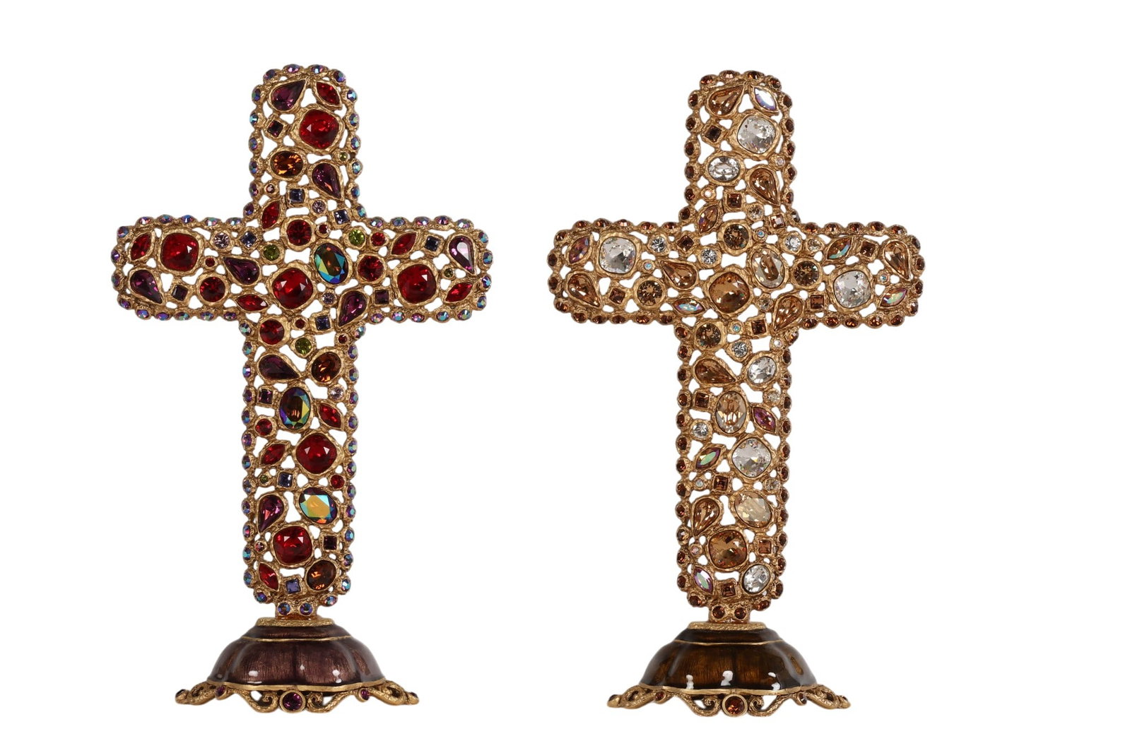 Jay Strongwater Jeweled Enamel Cross LOT w/ BOXES (1 of 8)