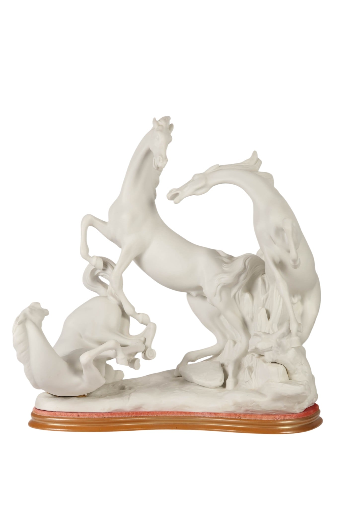 Lladro White Matte Horses Group F.Garcia Sculpture (1 of 6)
