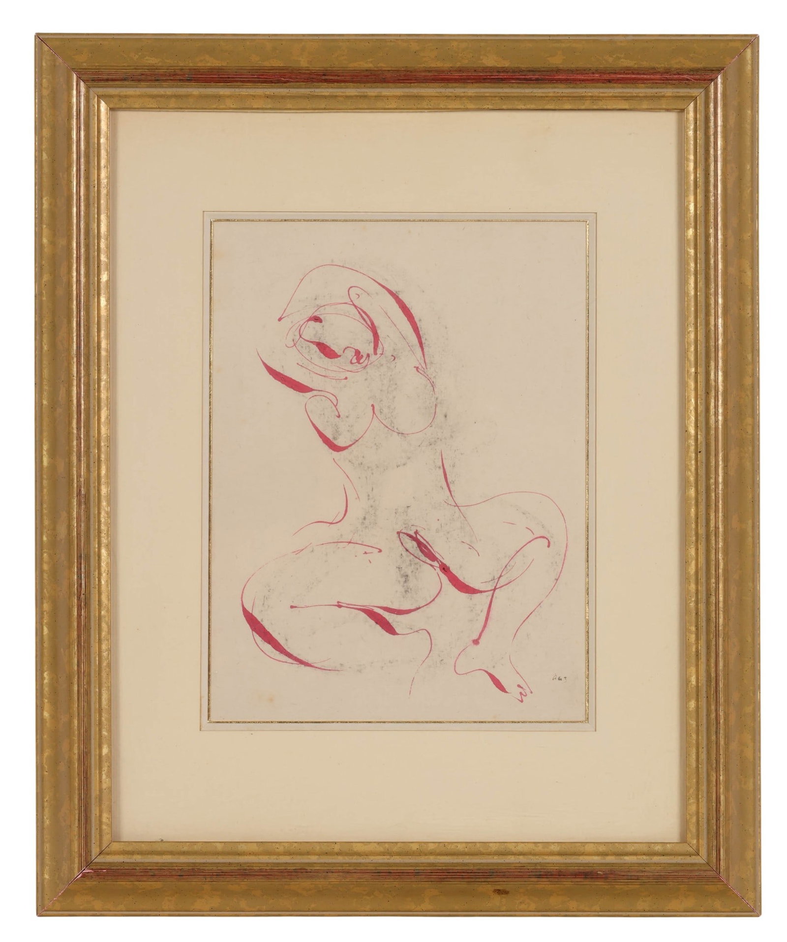 Jean Fautrier 1898-1964 Ink and Charcoal Drawing (1 of 6)