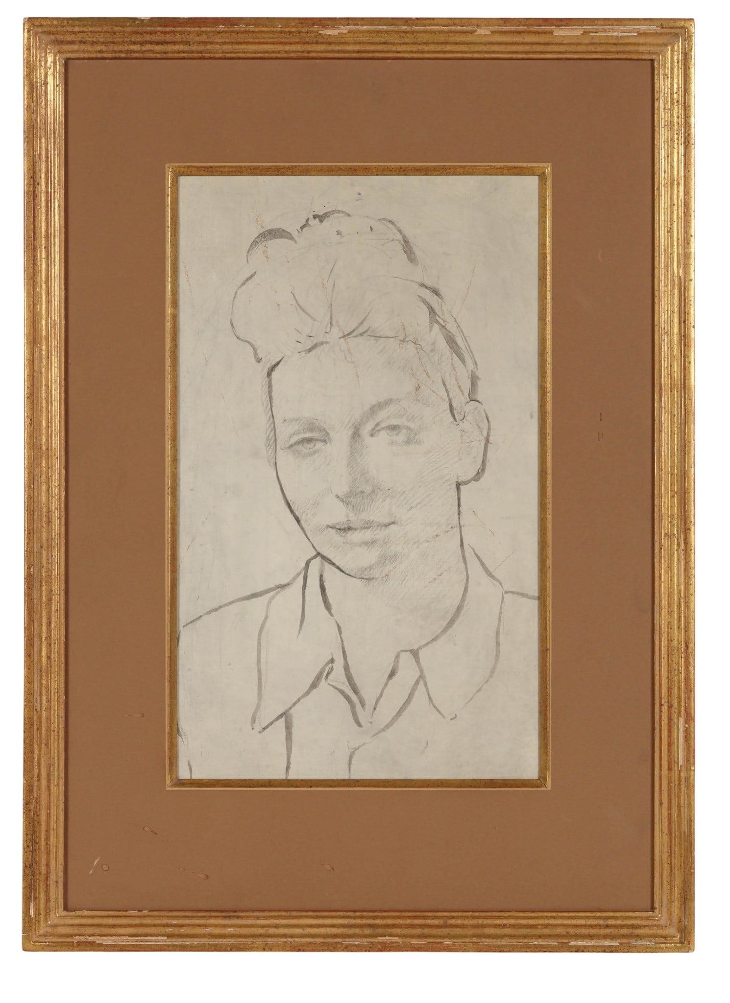 George Biddle 1885-1973 Woman & Pompadour Painting (1 of 6)