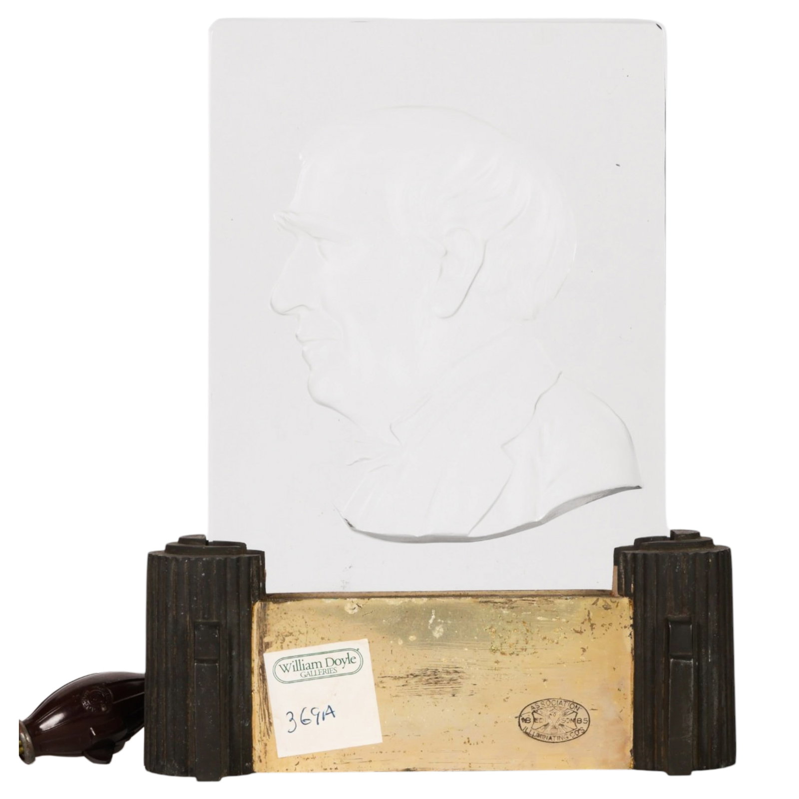Steuben Thomas Edison Crystal Plaque Light Display (1 of 8)