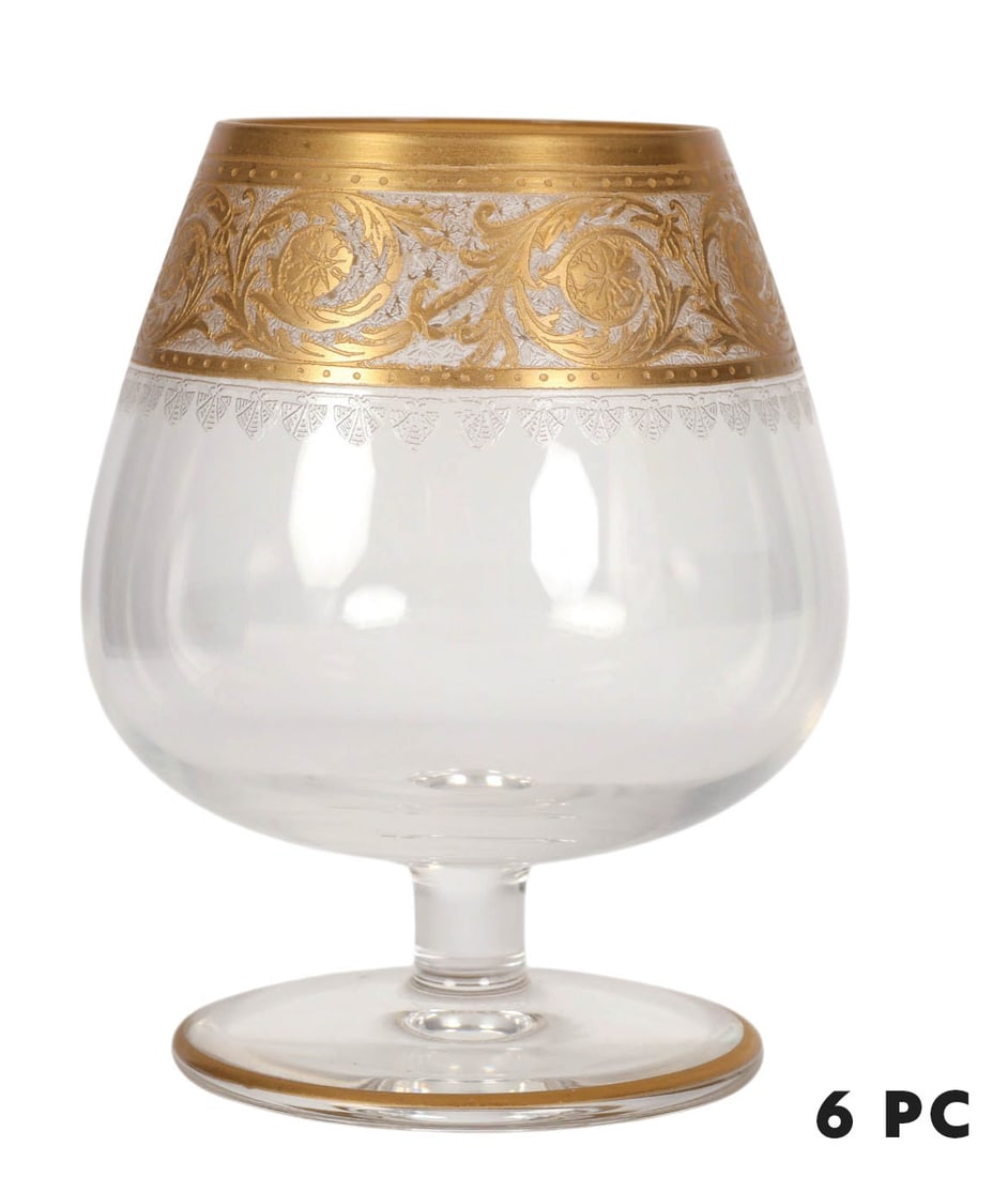 St Louis Crystal Thistle Brandy Glasses 6pc SET (1 of 6)